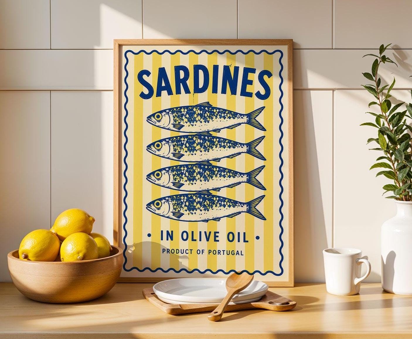 Sardines in Olive Oil Print