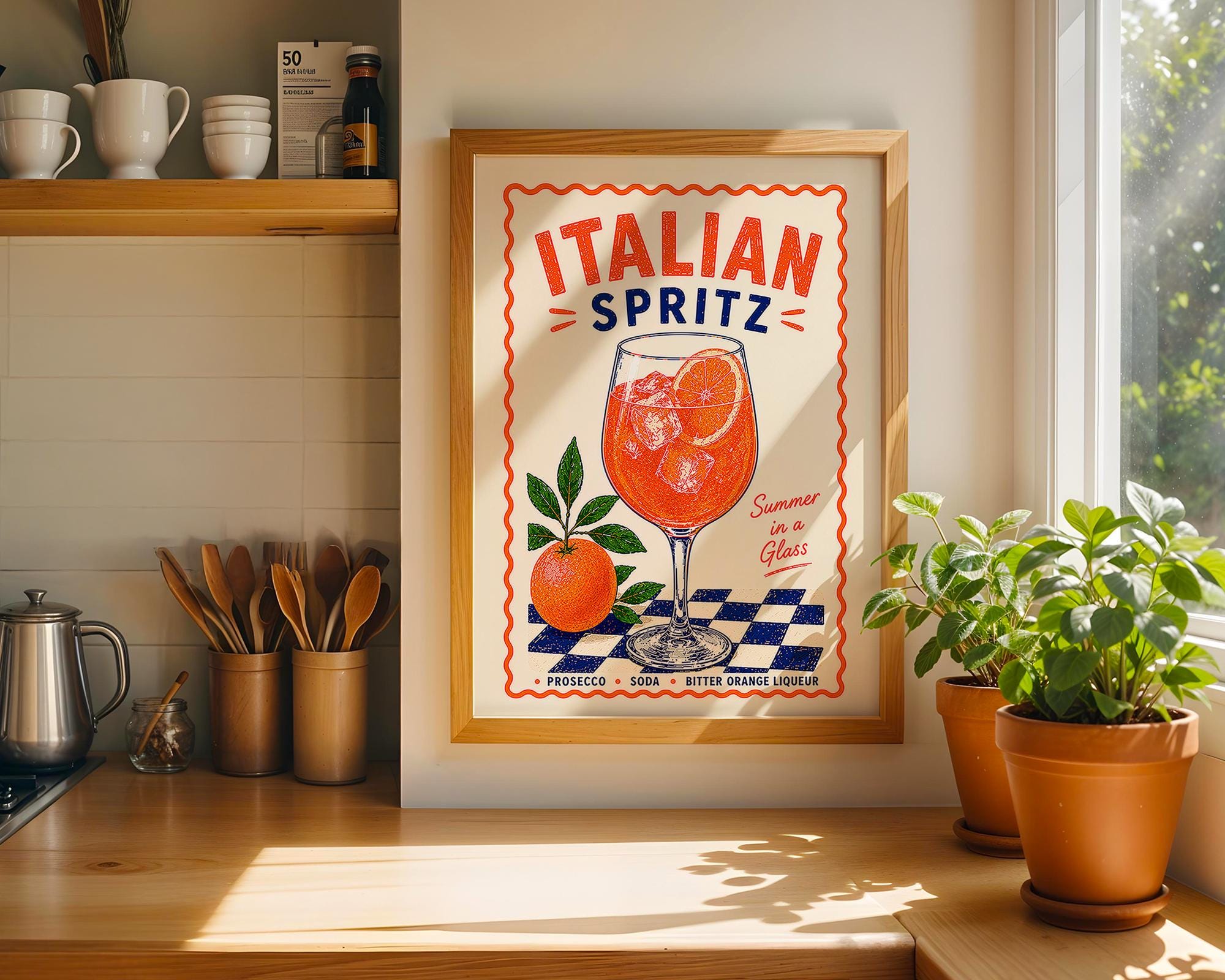 Italian Spritz Cocktail Print