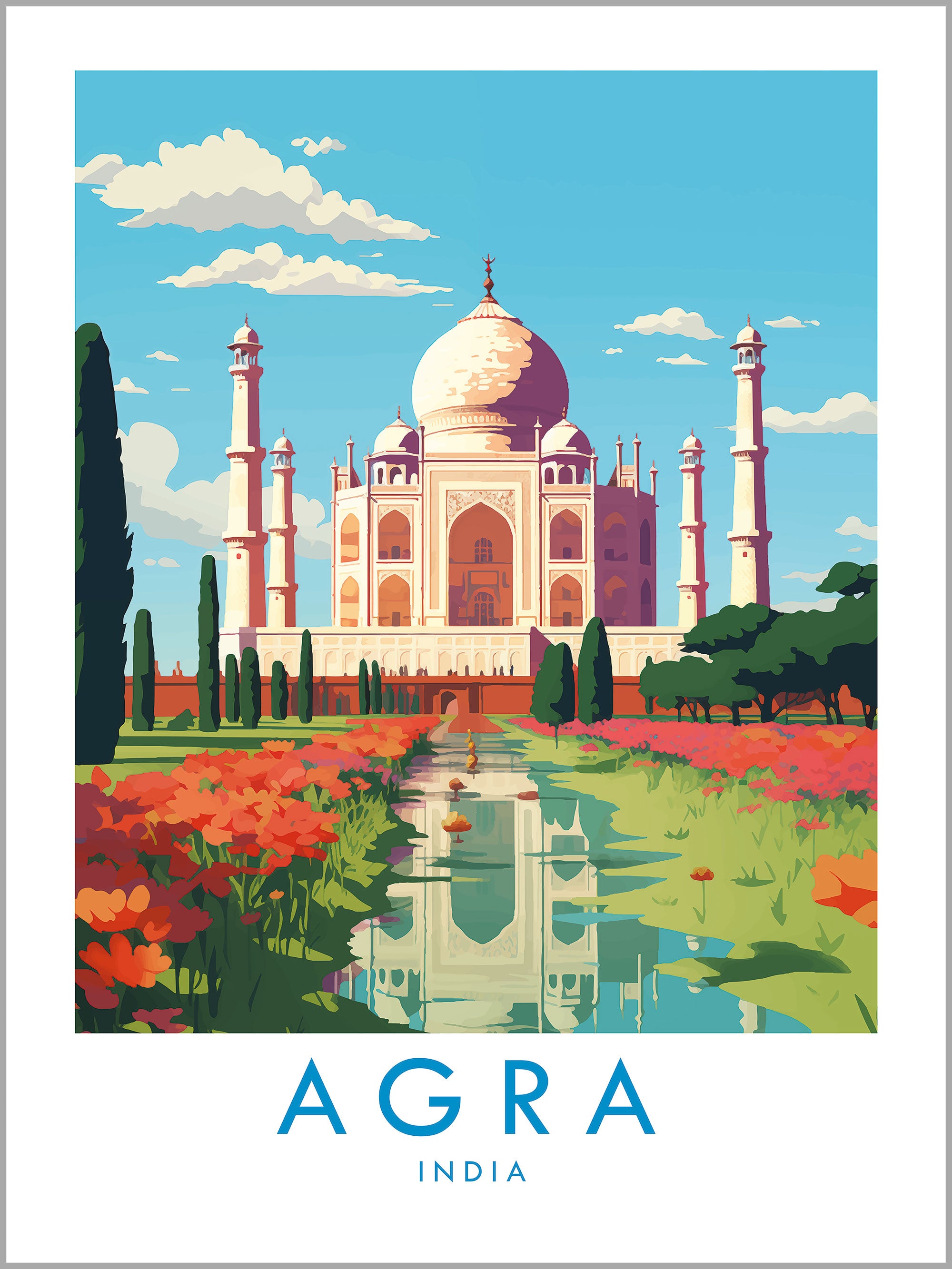 Agra Travel Print