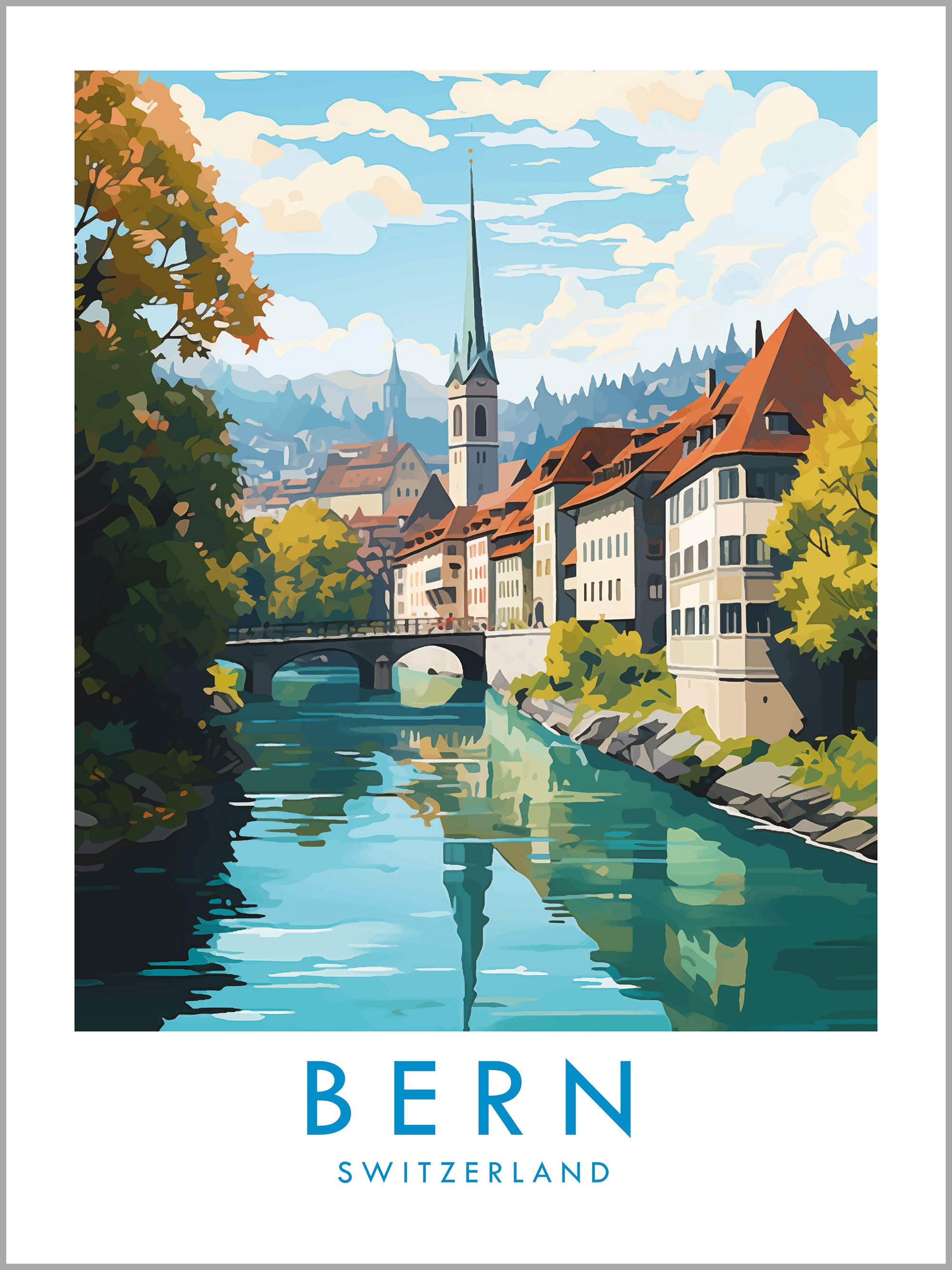 Bern Travel Print