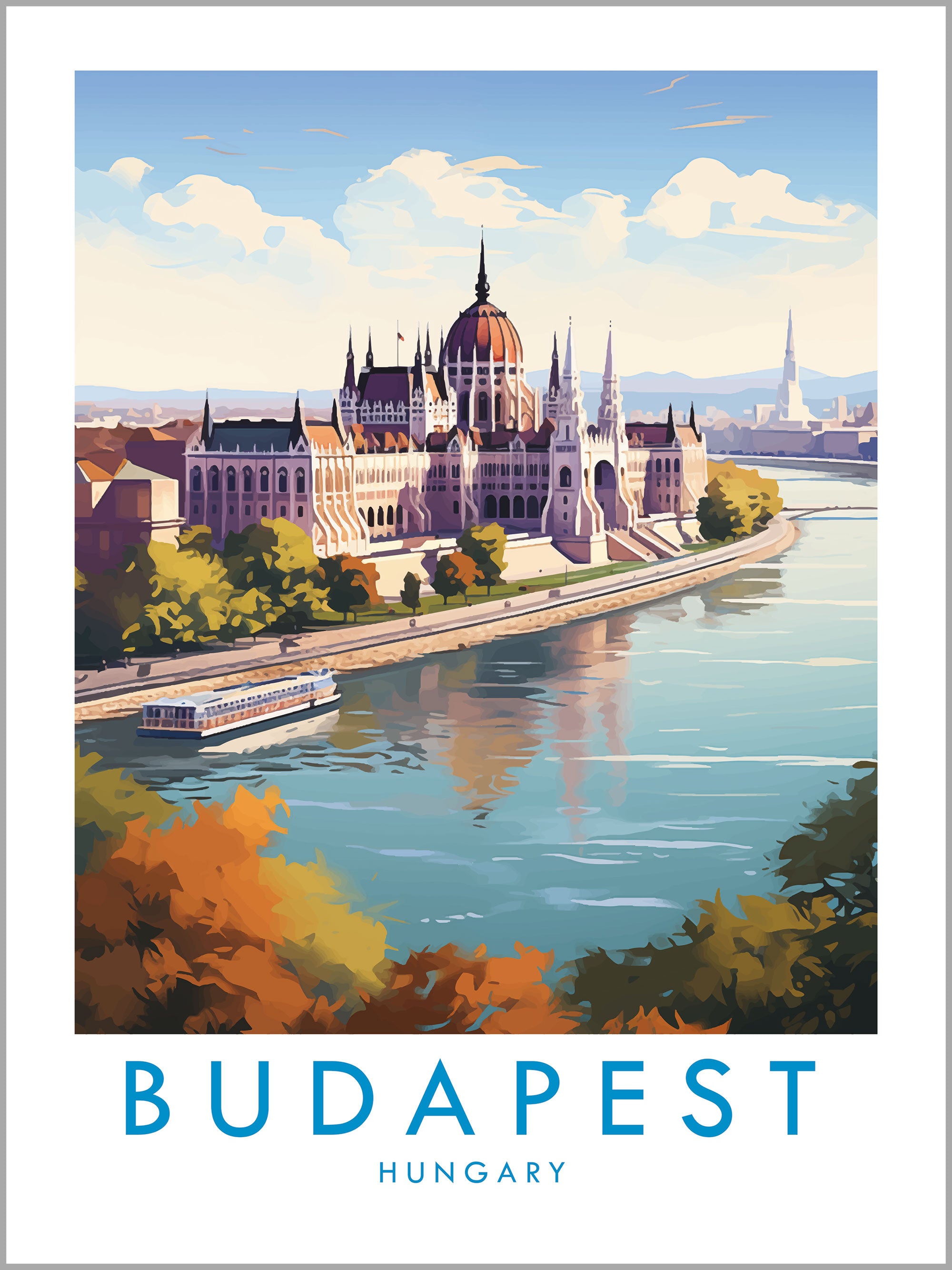Budapest Travel Print