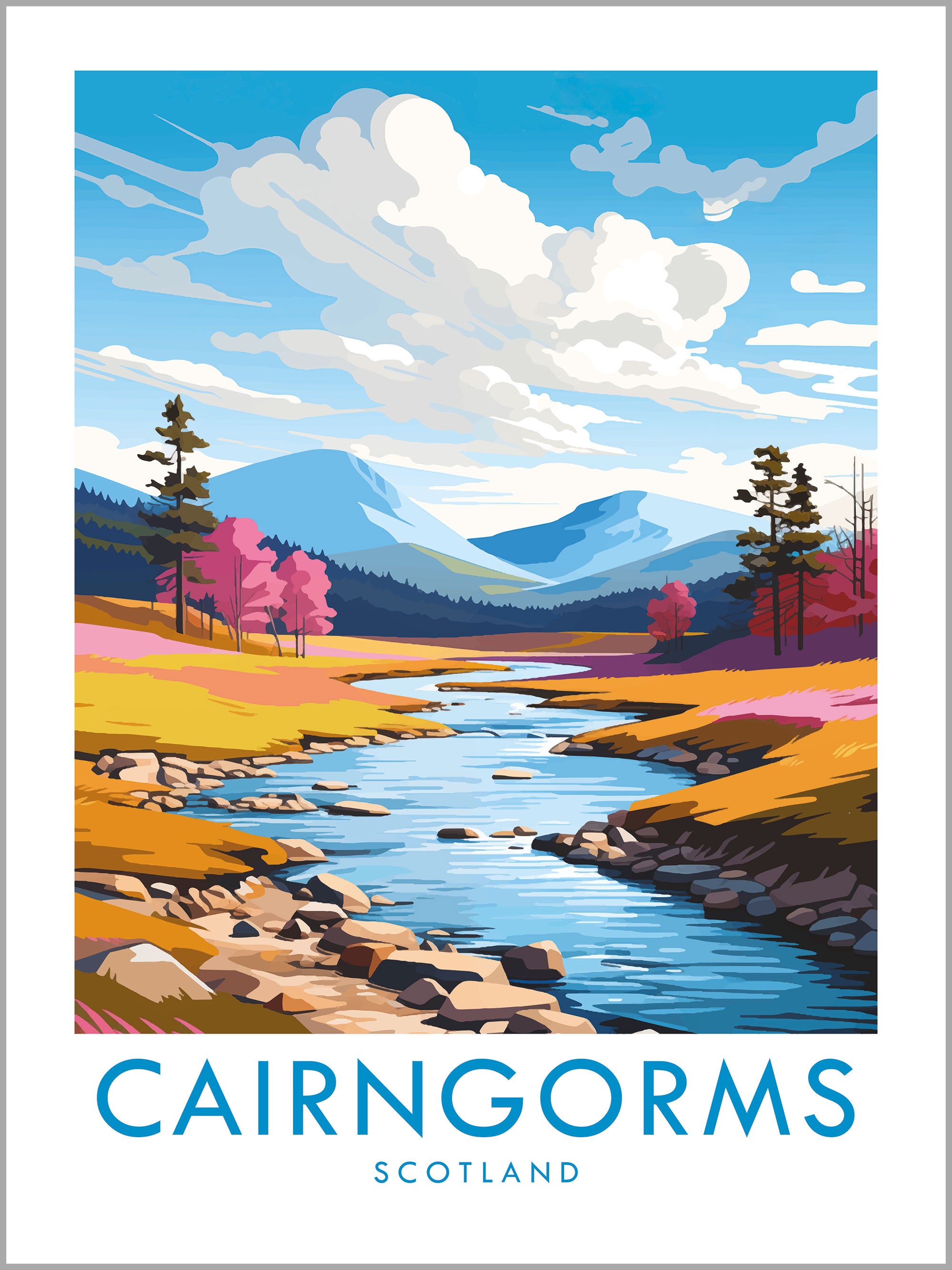 Cairngorms Travel Print