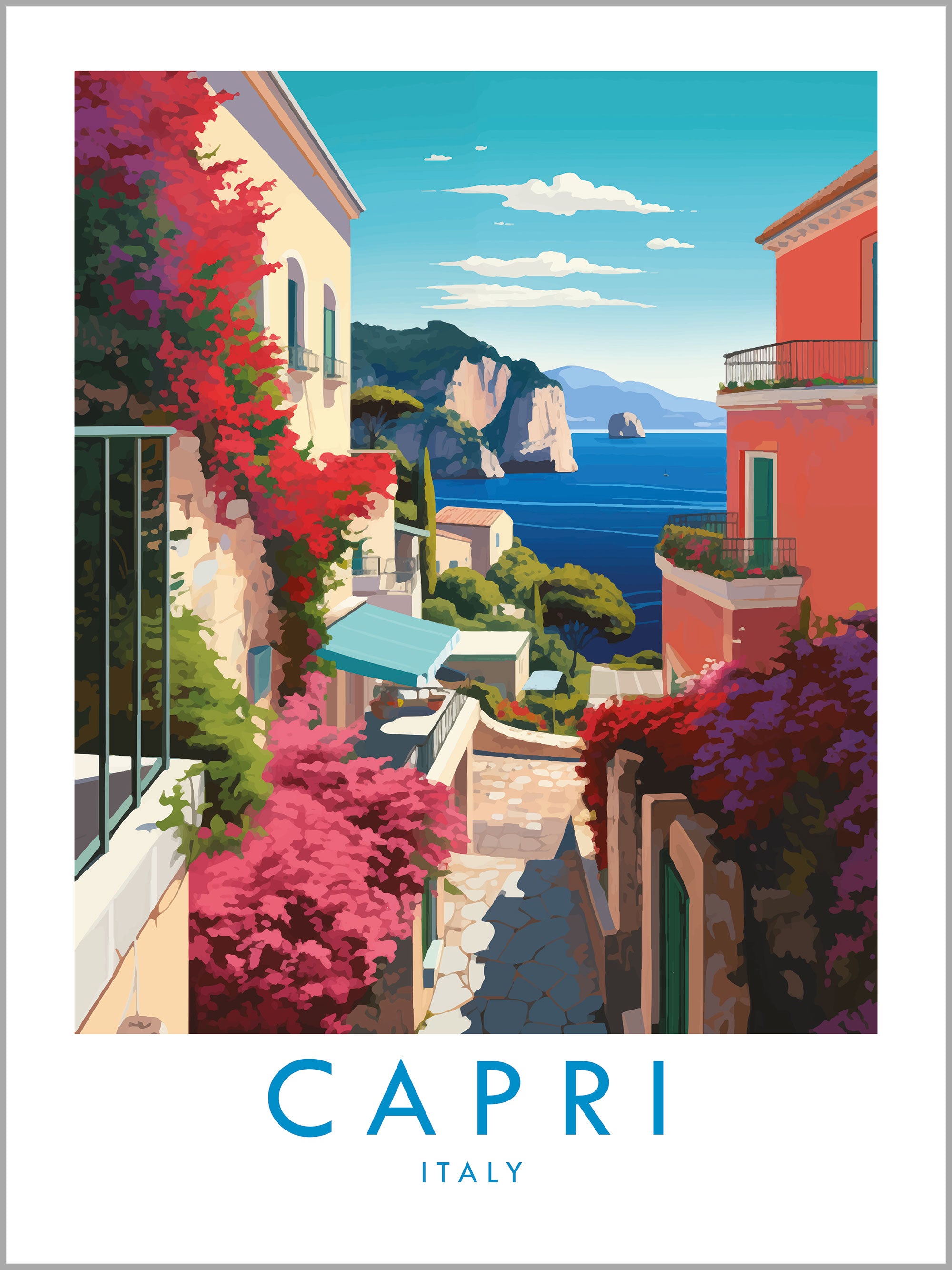 Capri Travel Print