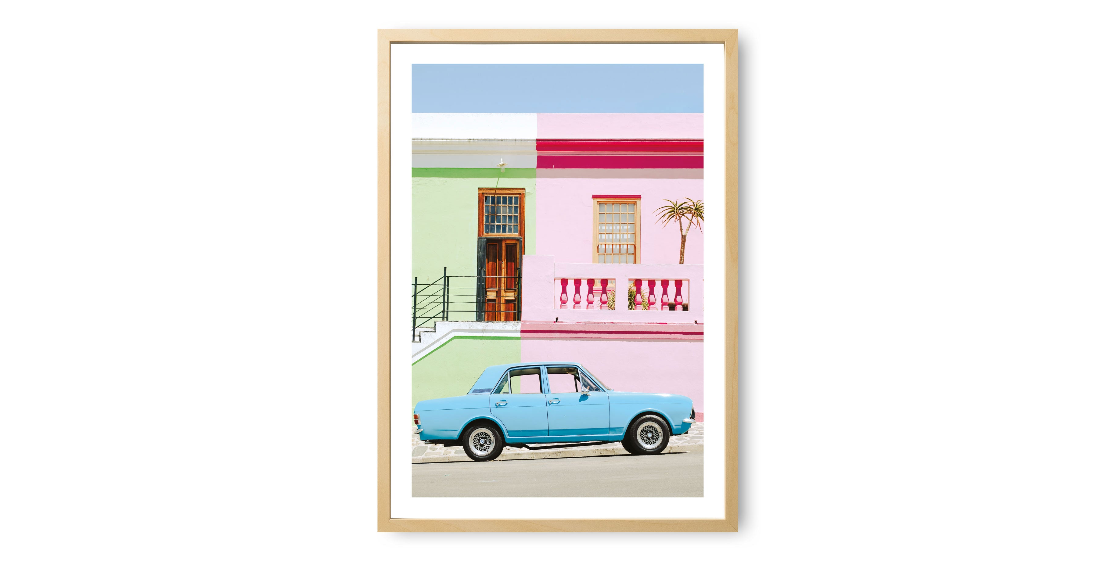 Pastel Car Street Print