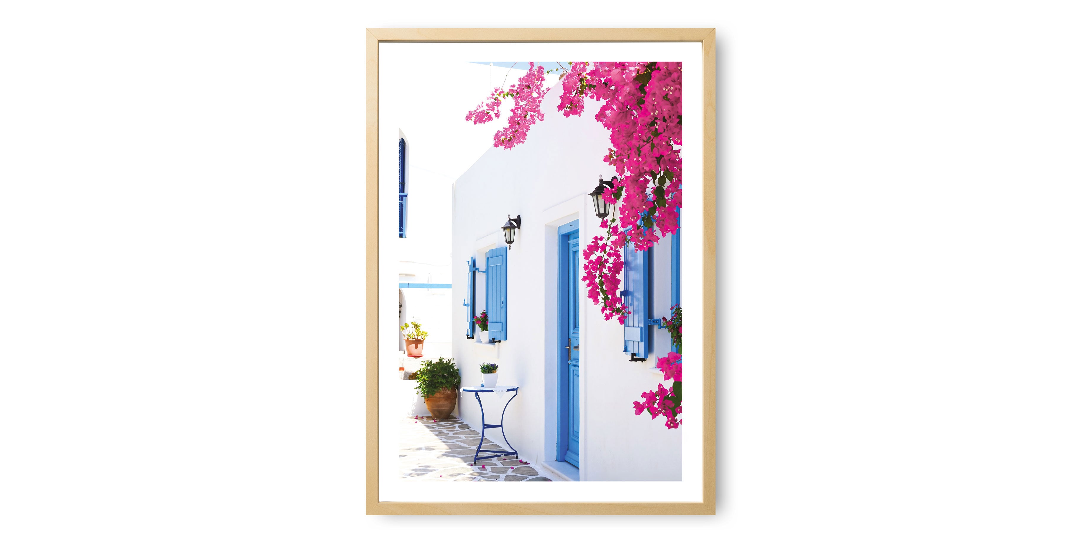 Greek Island Doorway Print