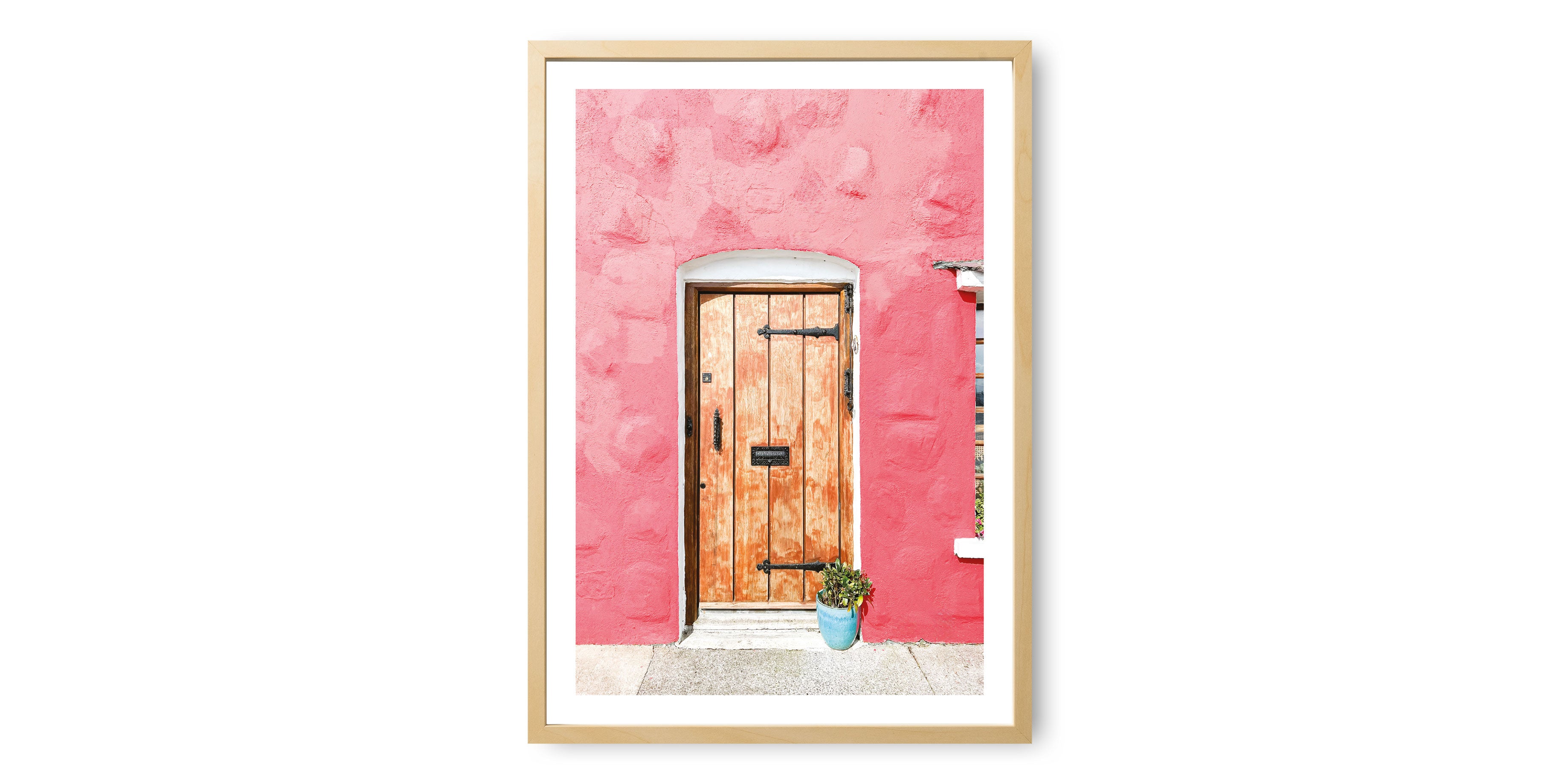 Pink Wall Door Print