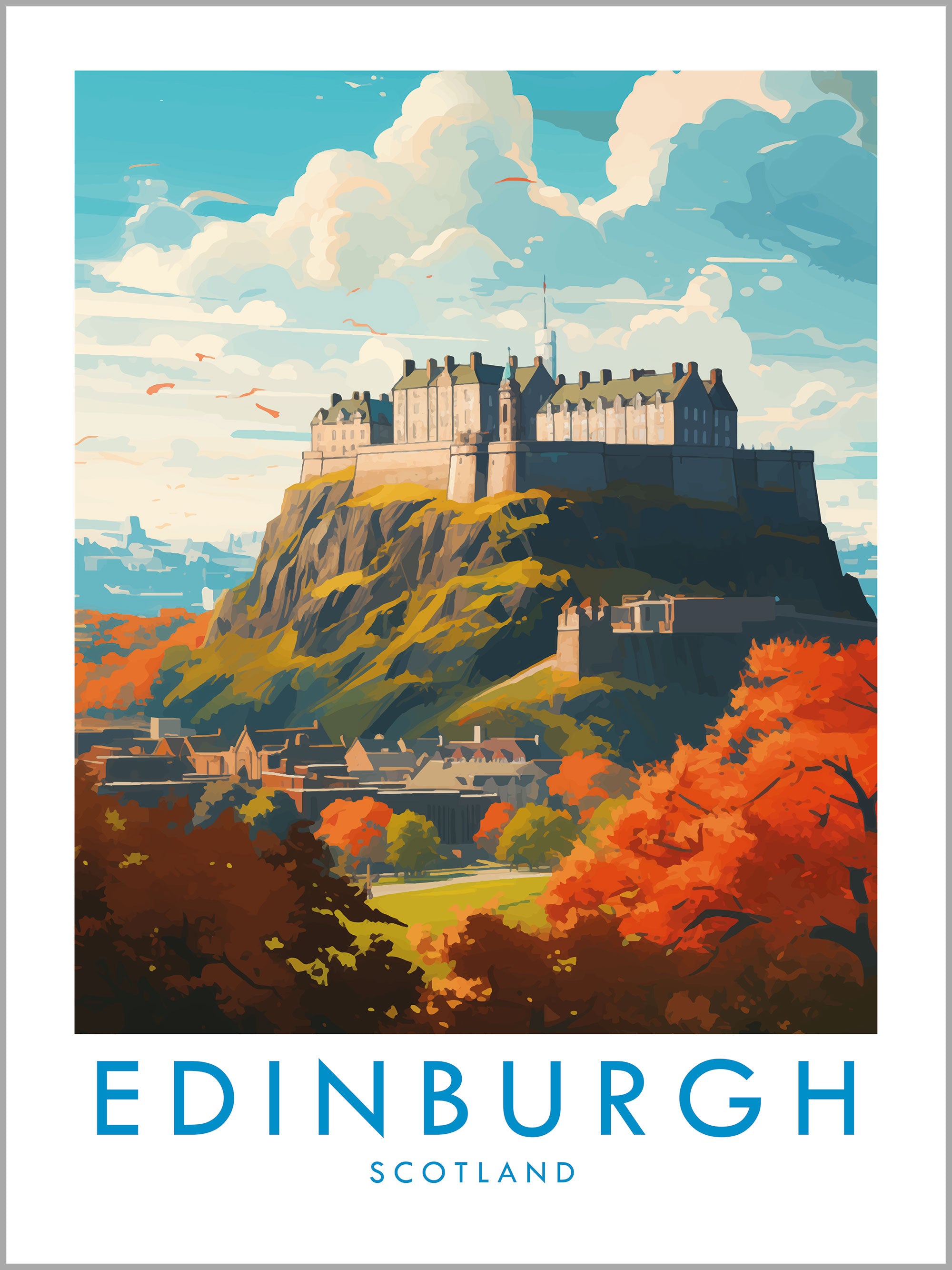Edinburgh Travel Print