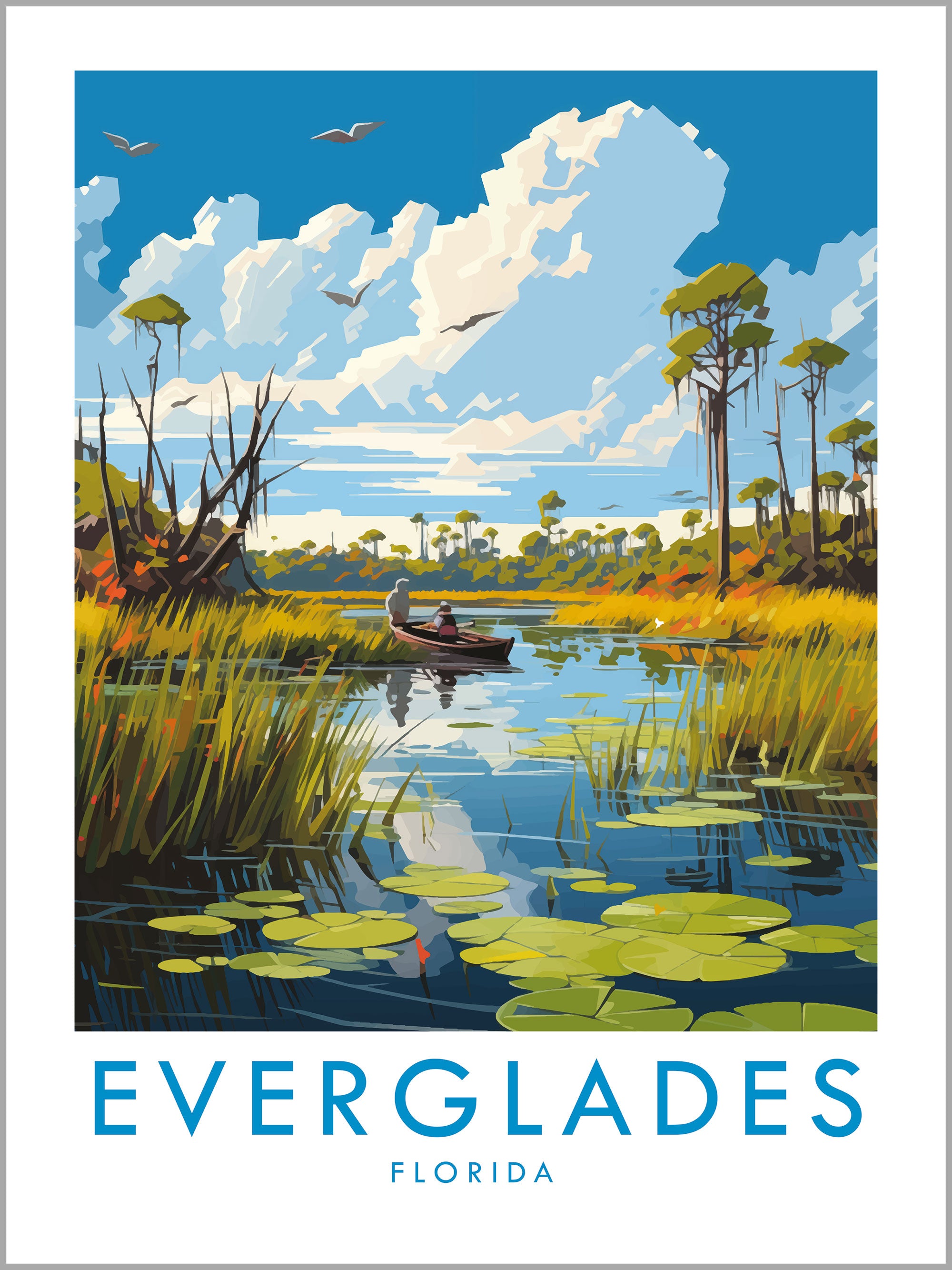 Everglades Travel Print