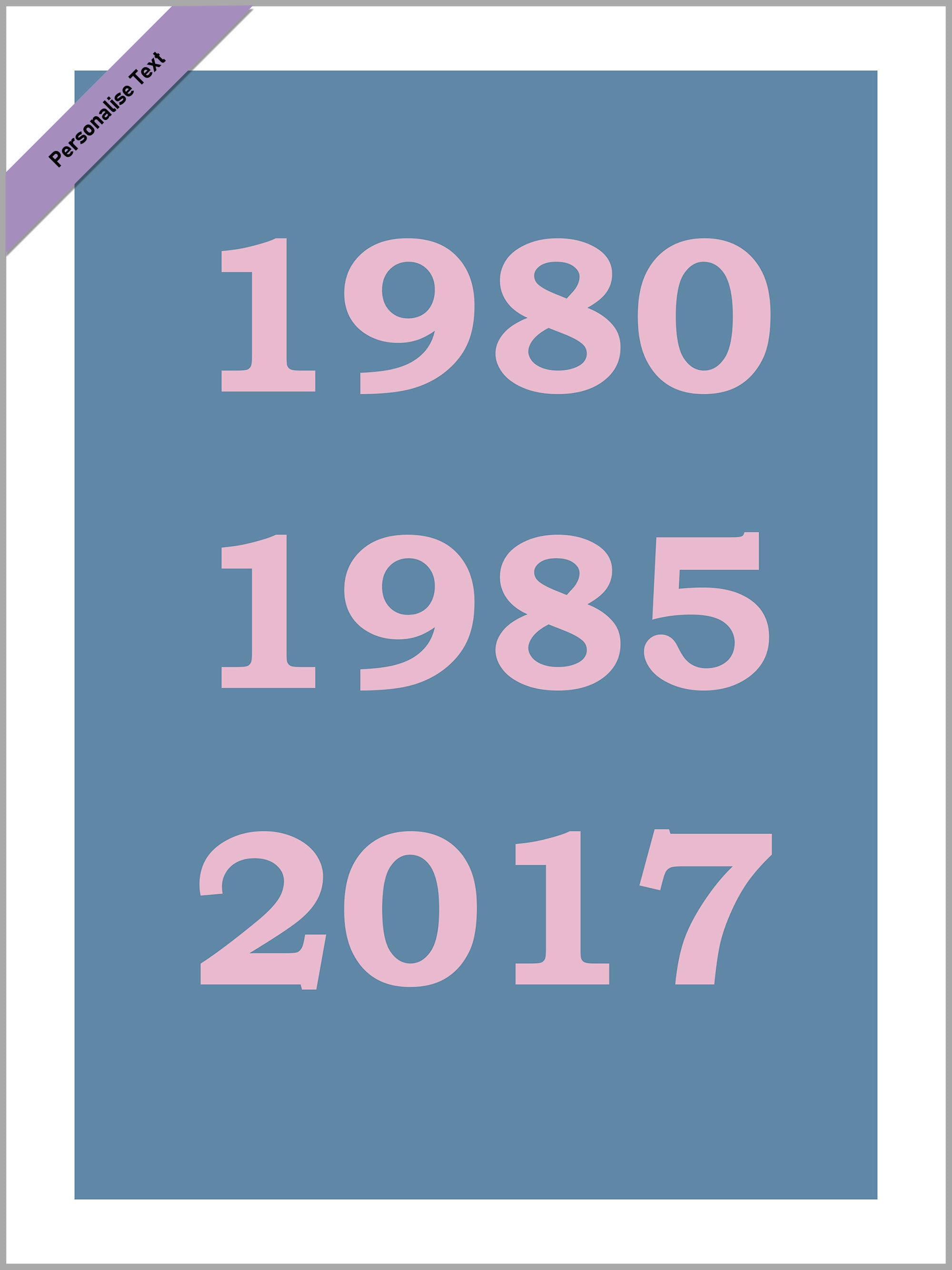 Custom Dates Print