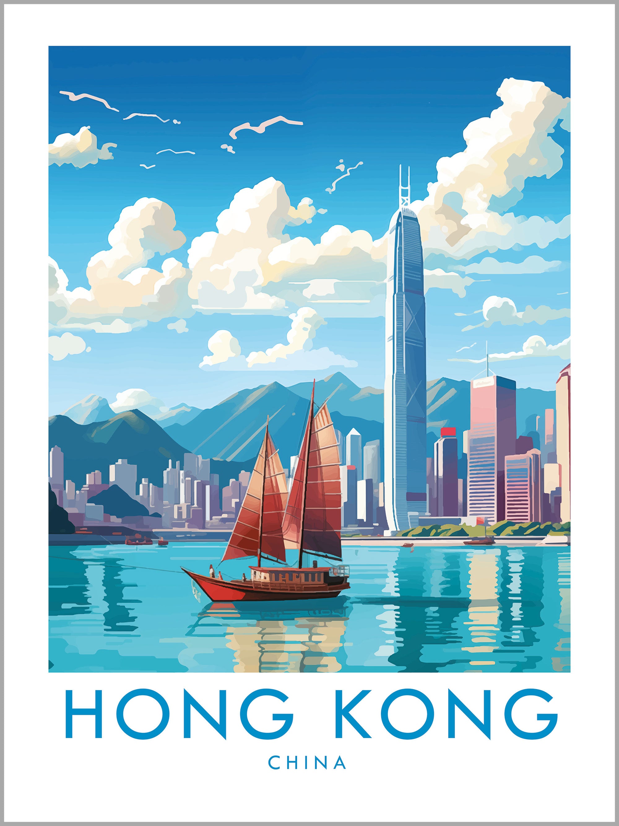 Hong Kong Travel Print
