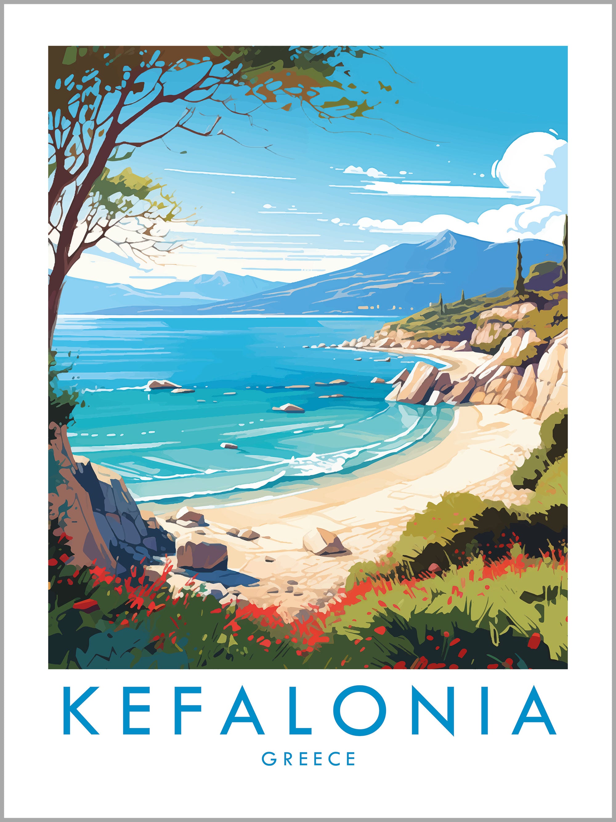 Kefalonia Travel Print