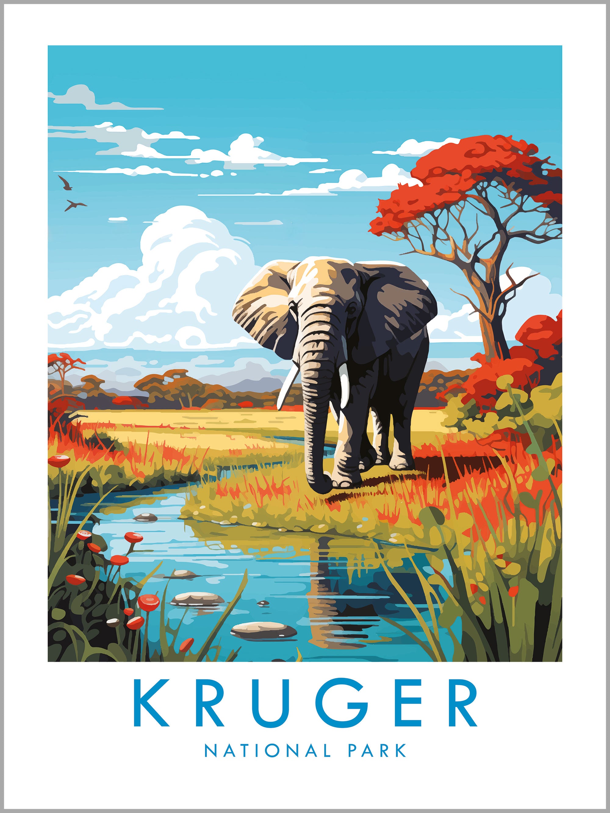 Kruger National Park Travel Print