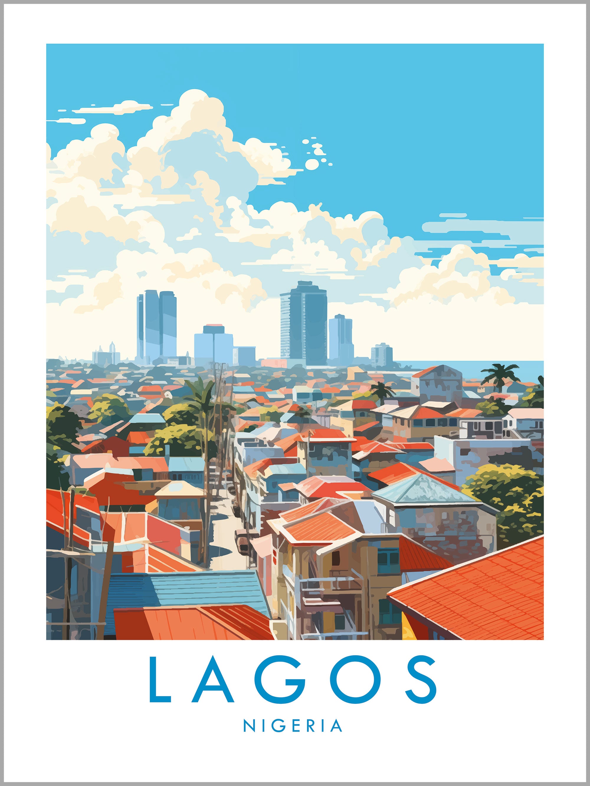 Lagos Travel Print