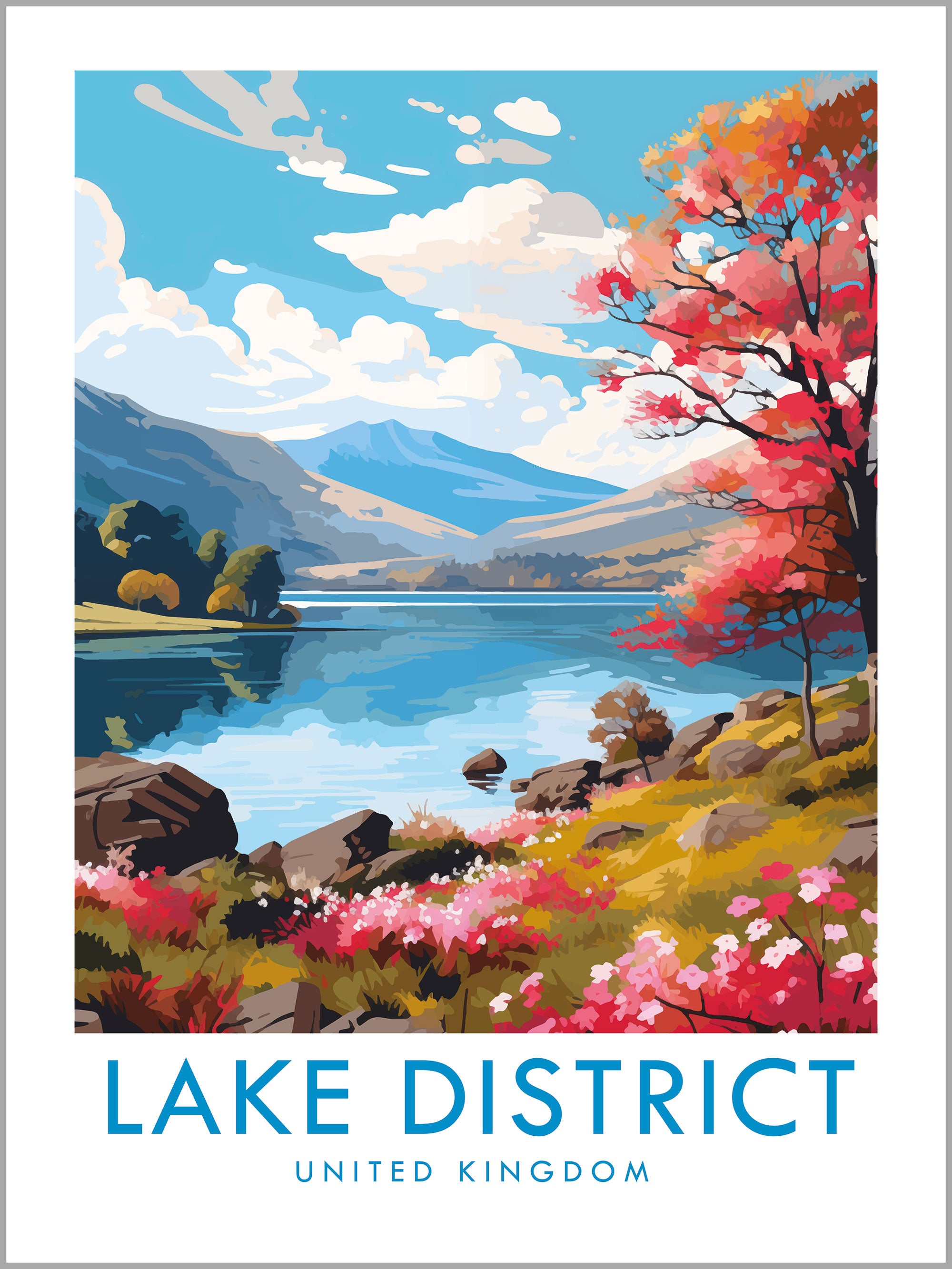 Lake District Travel Print