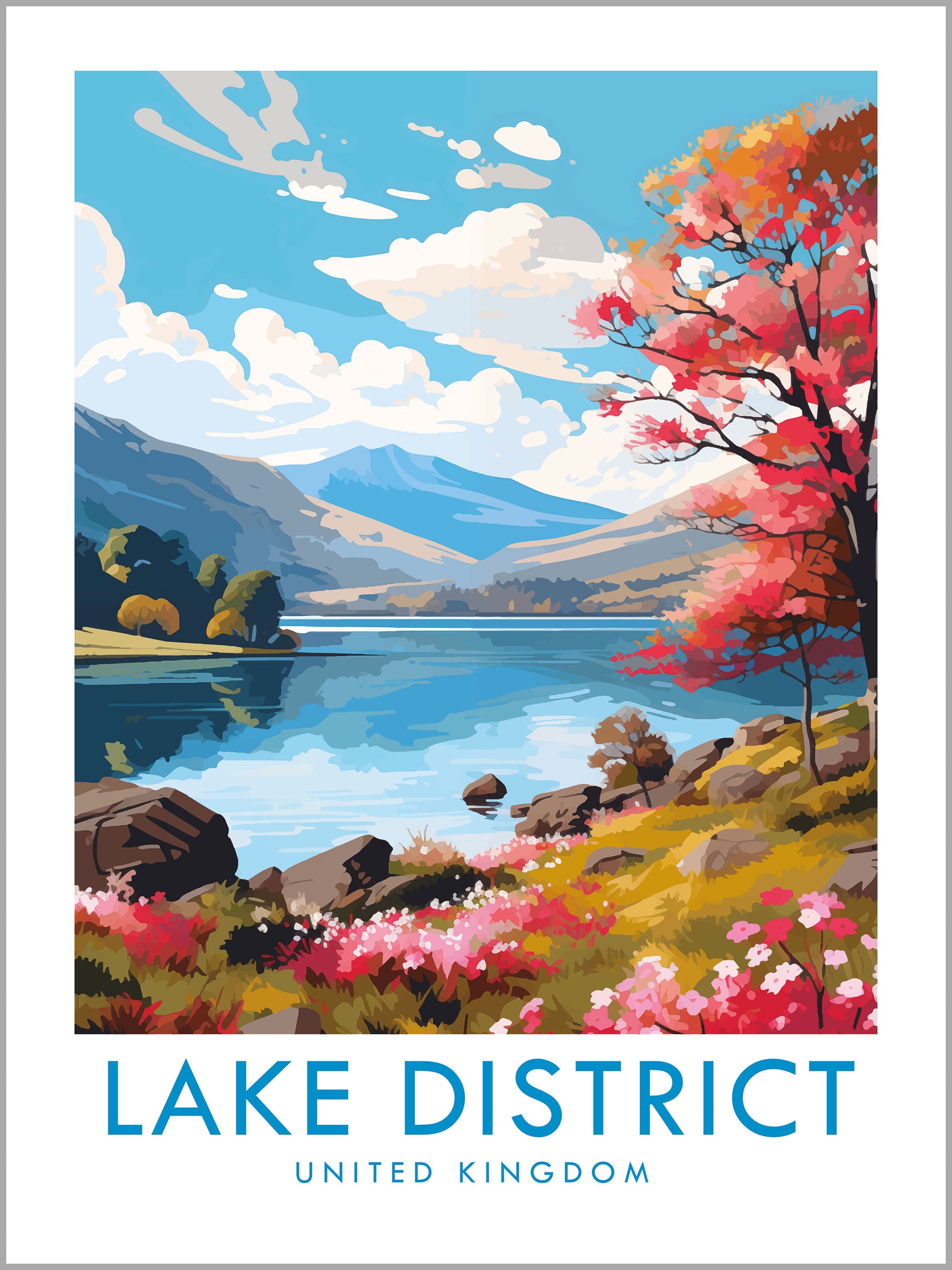 Lake District Travel Print