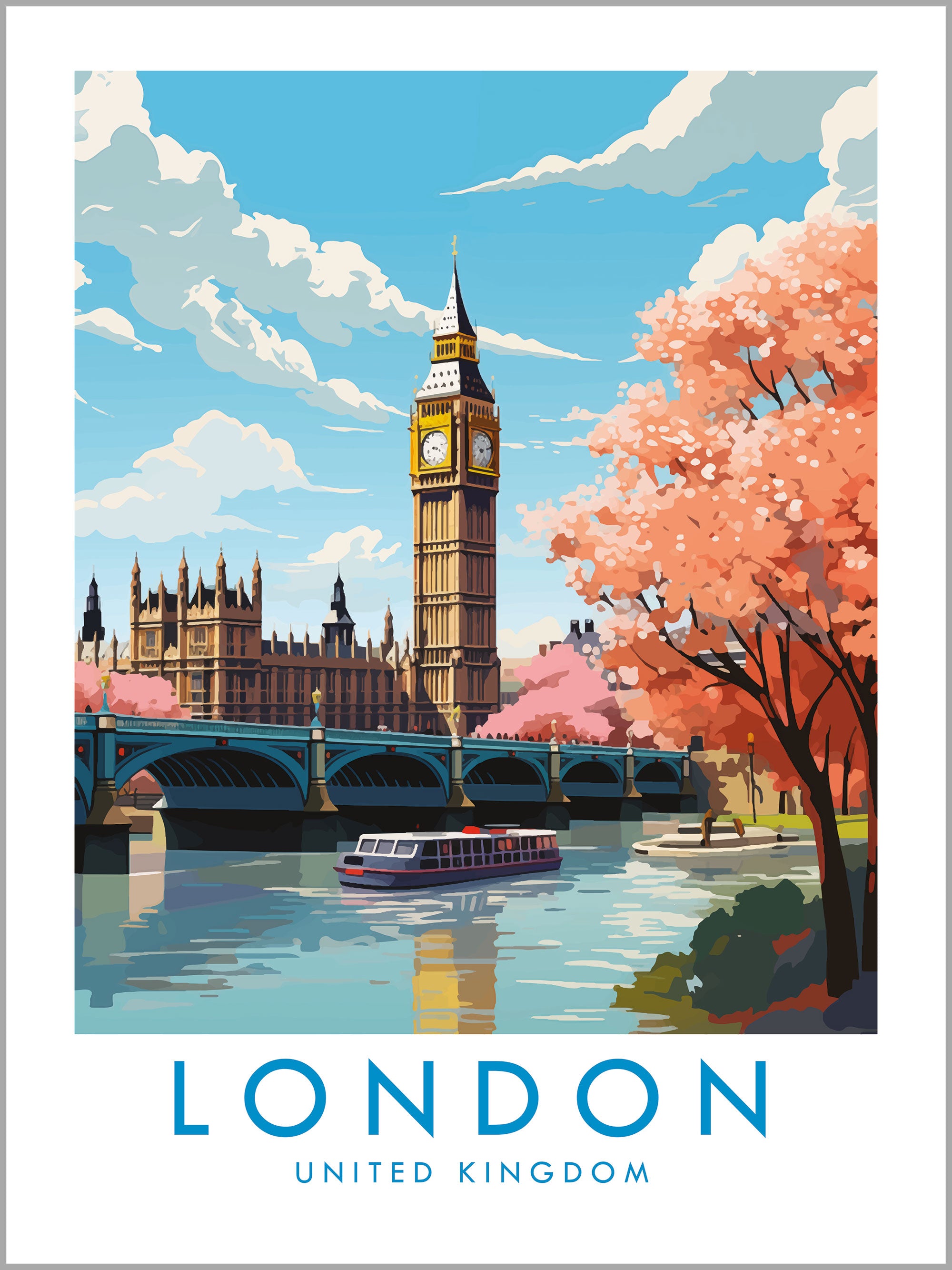 London Travel Print