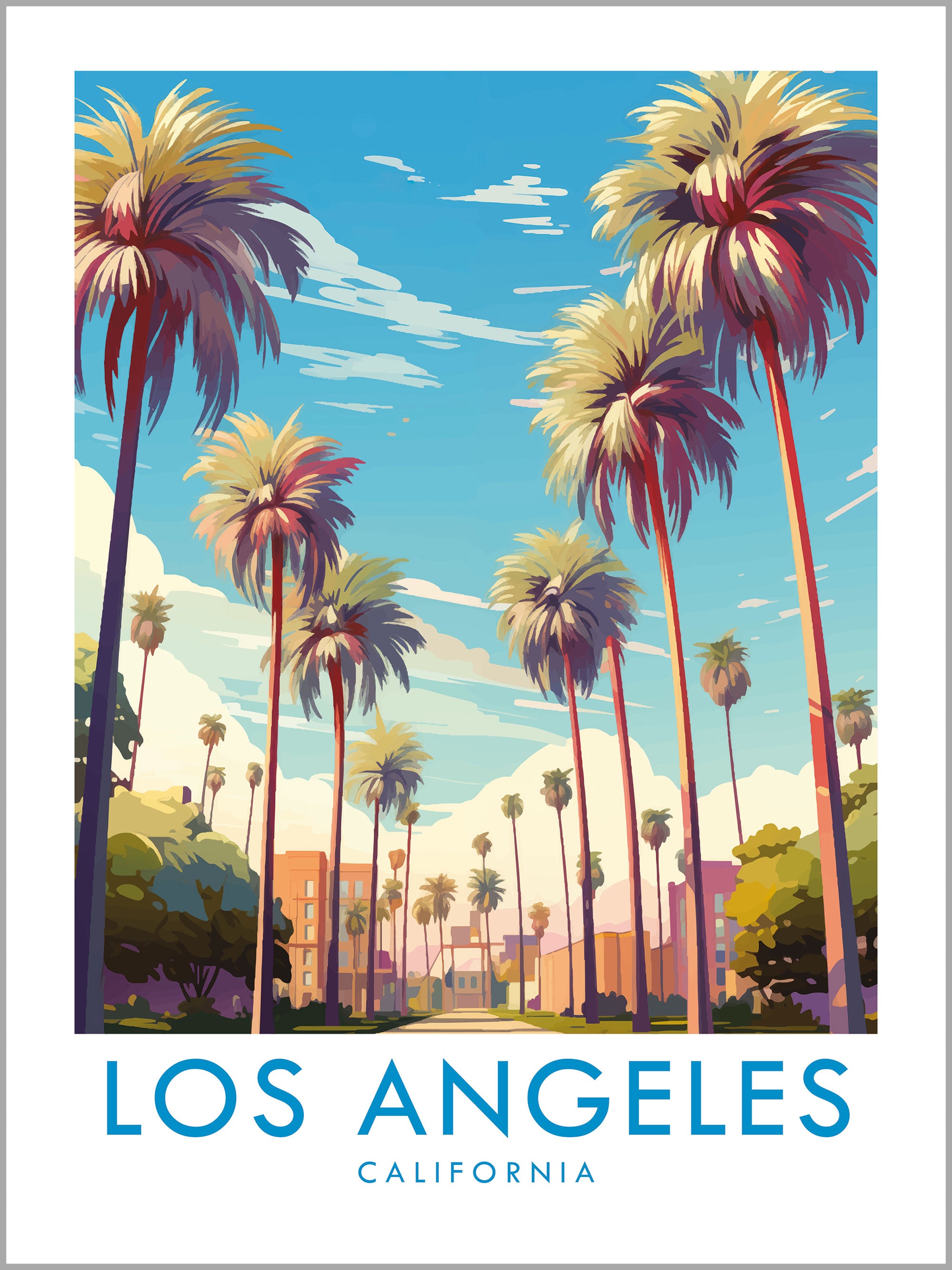 Los Angeles Travel Print