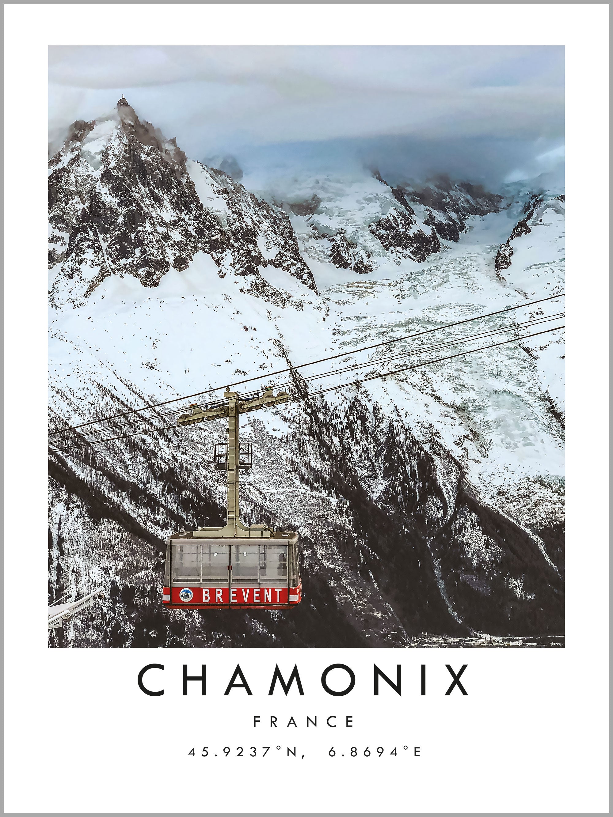 Chamonix Travel Print