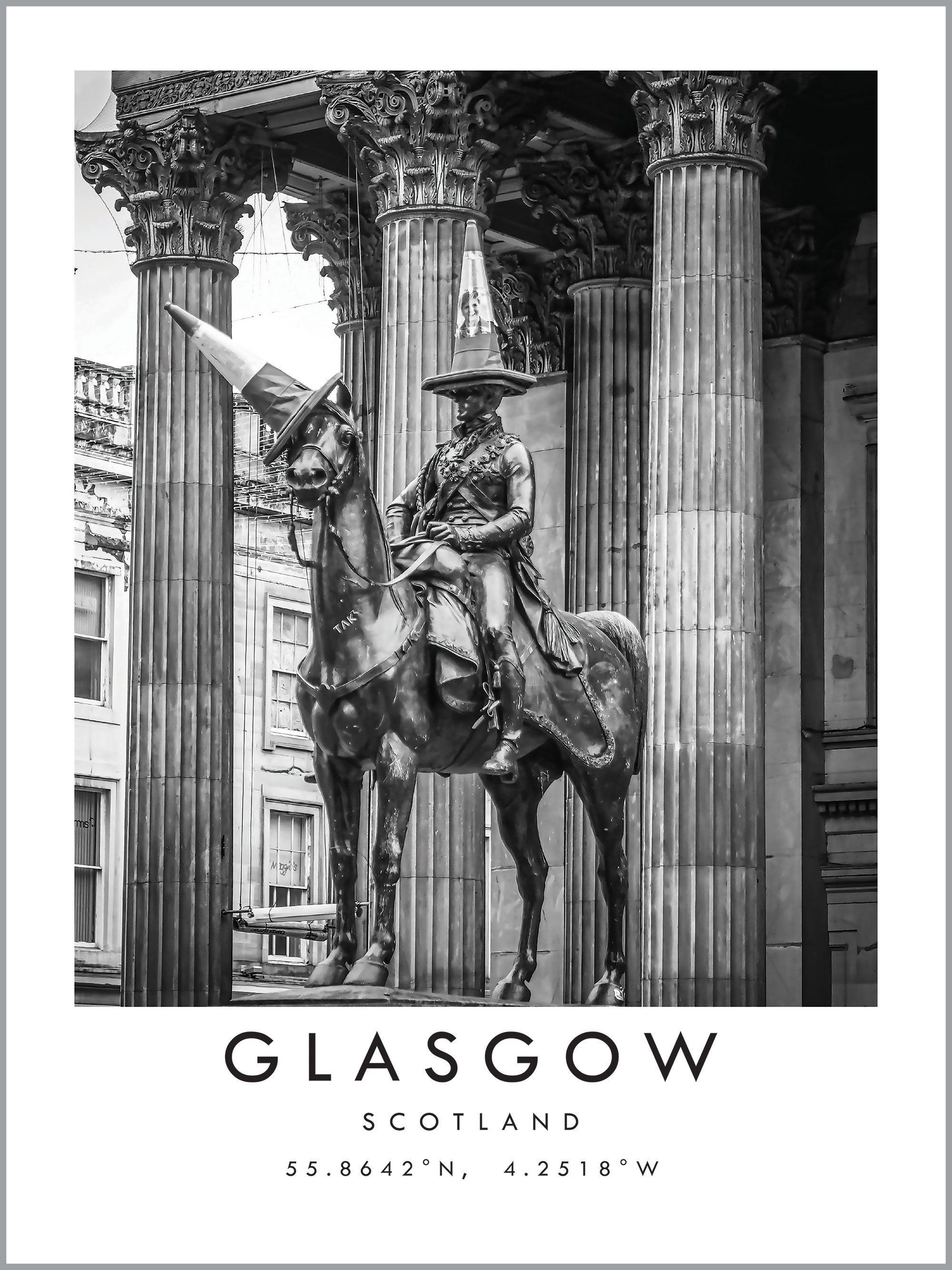 Glasgow Travel Print