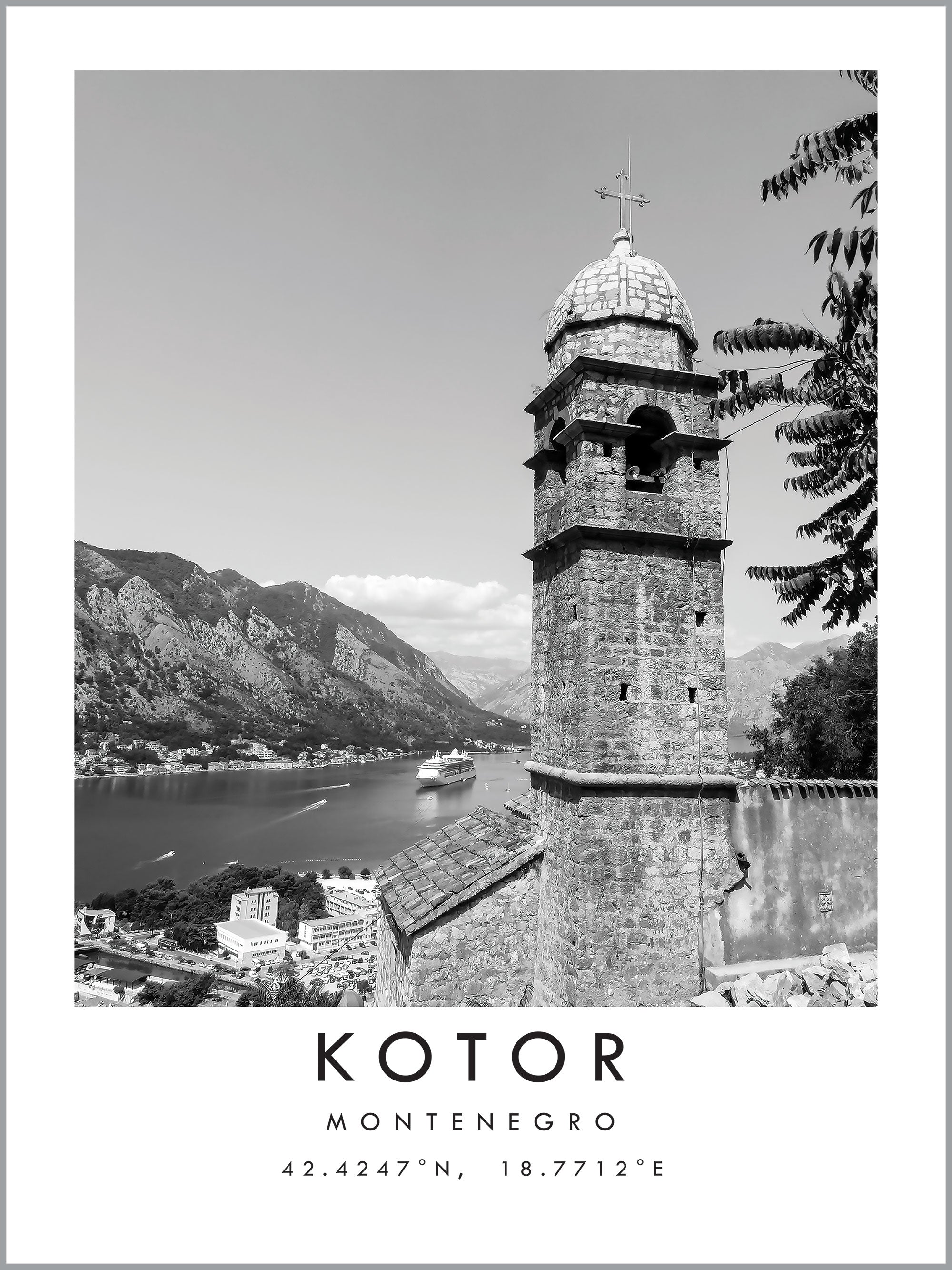 Kotor Travel Print