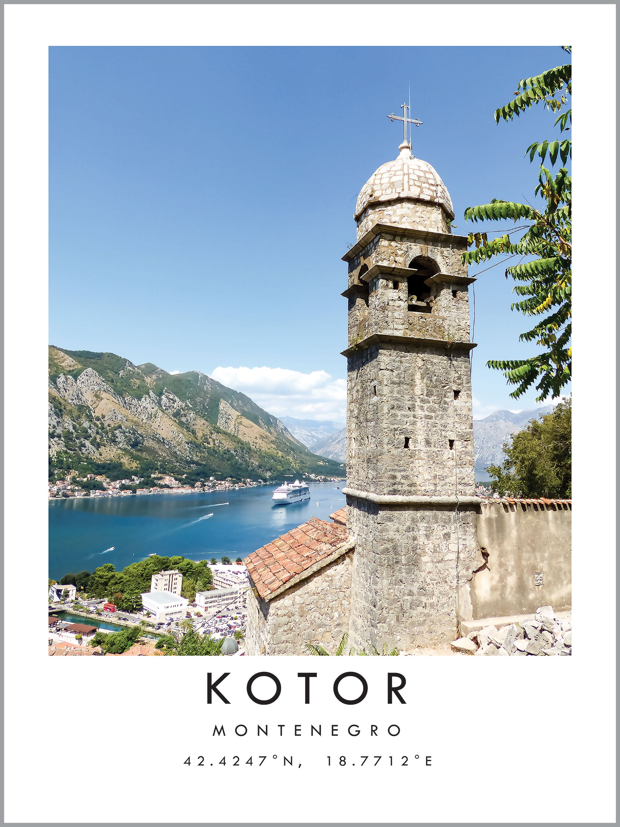 Kotor Travel Print