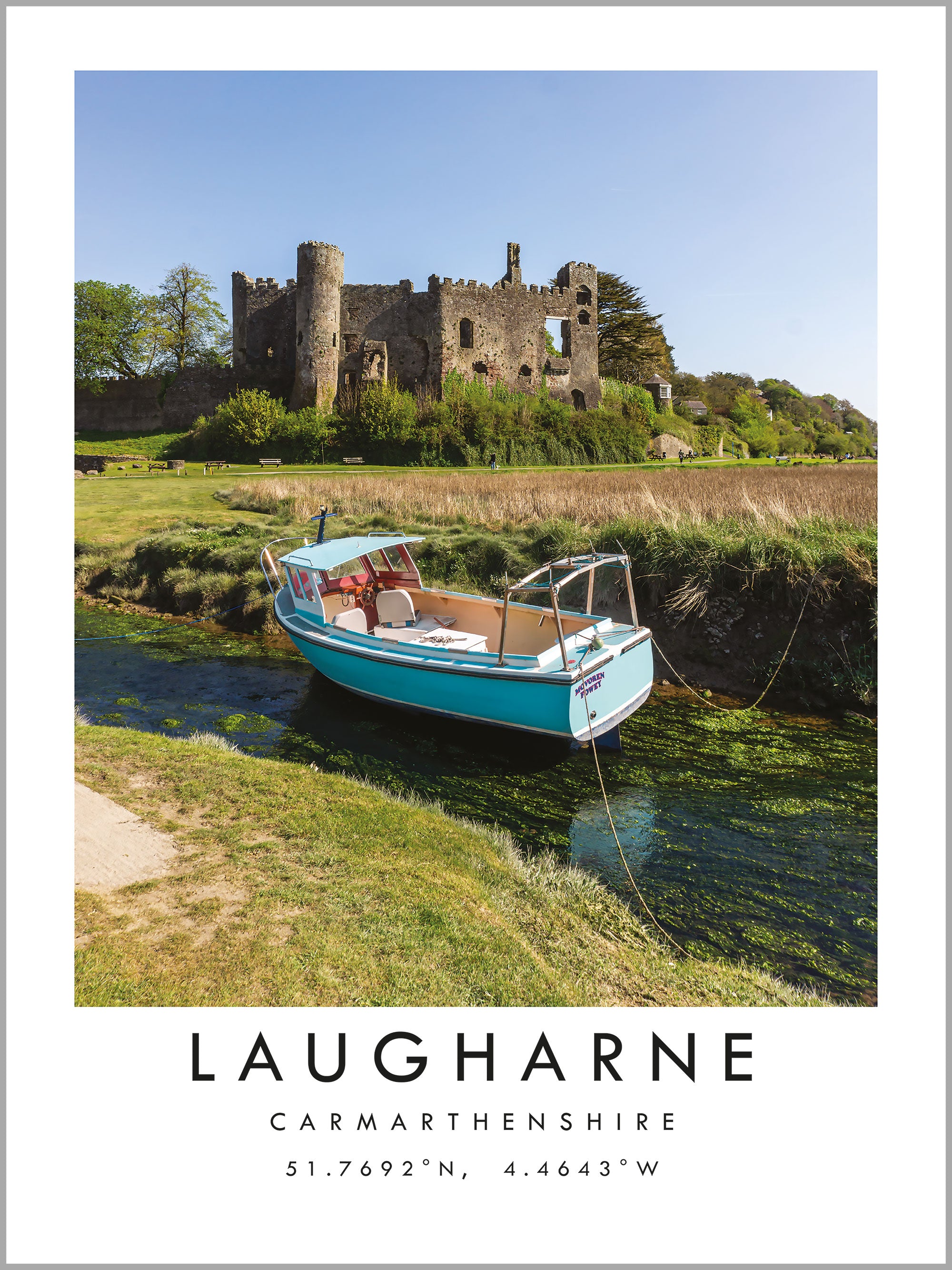 Laugharne Travel Print