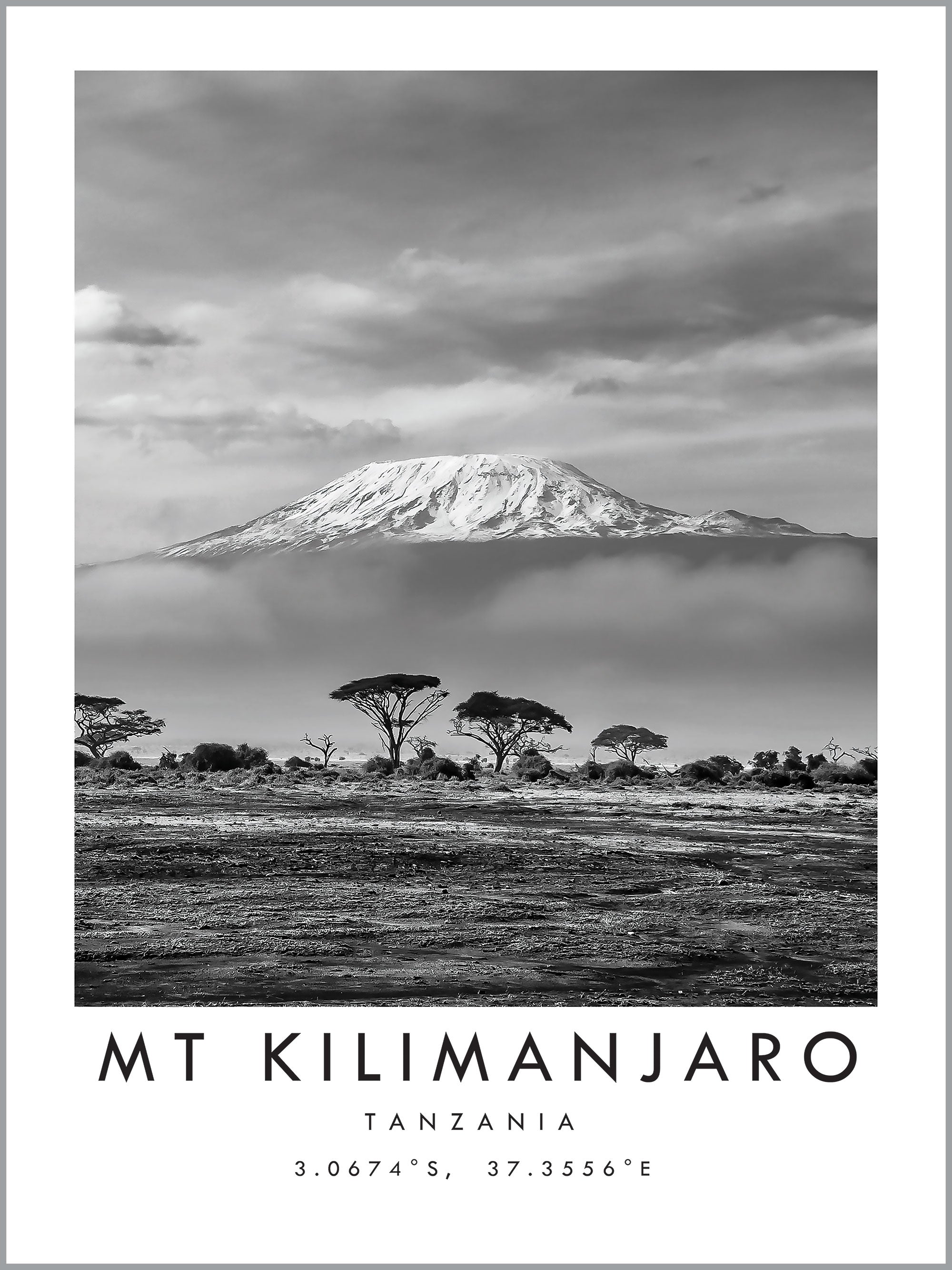 Mount Kilimanjaro Travel Print
