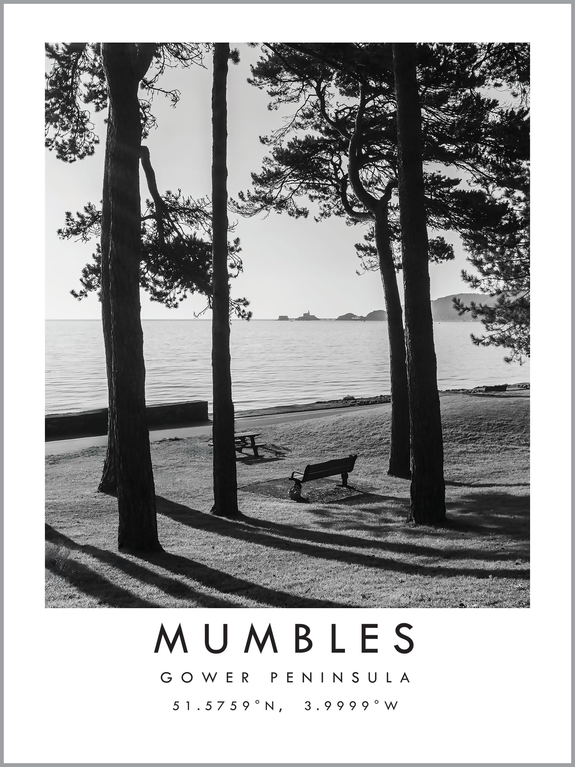 Mumbles Gower Travel Print