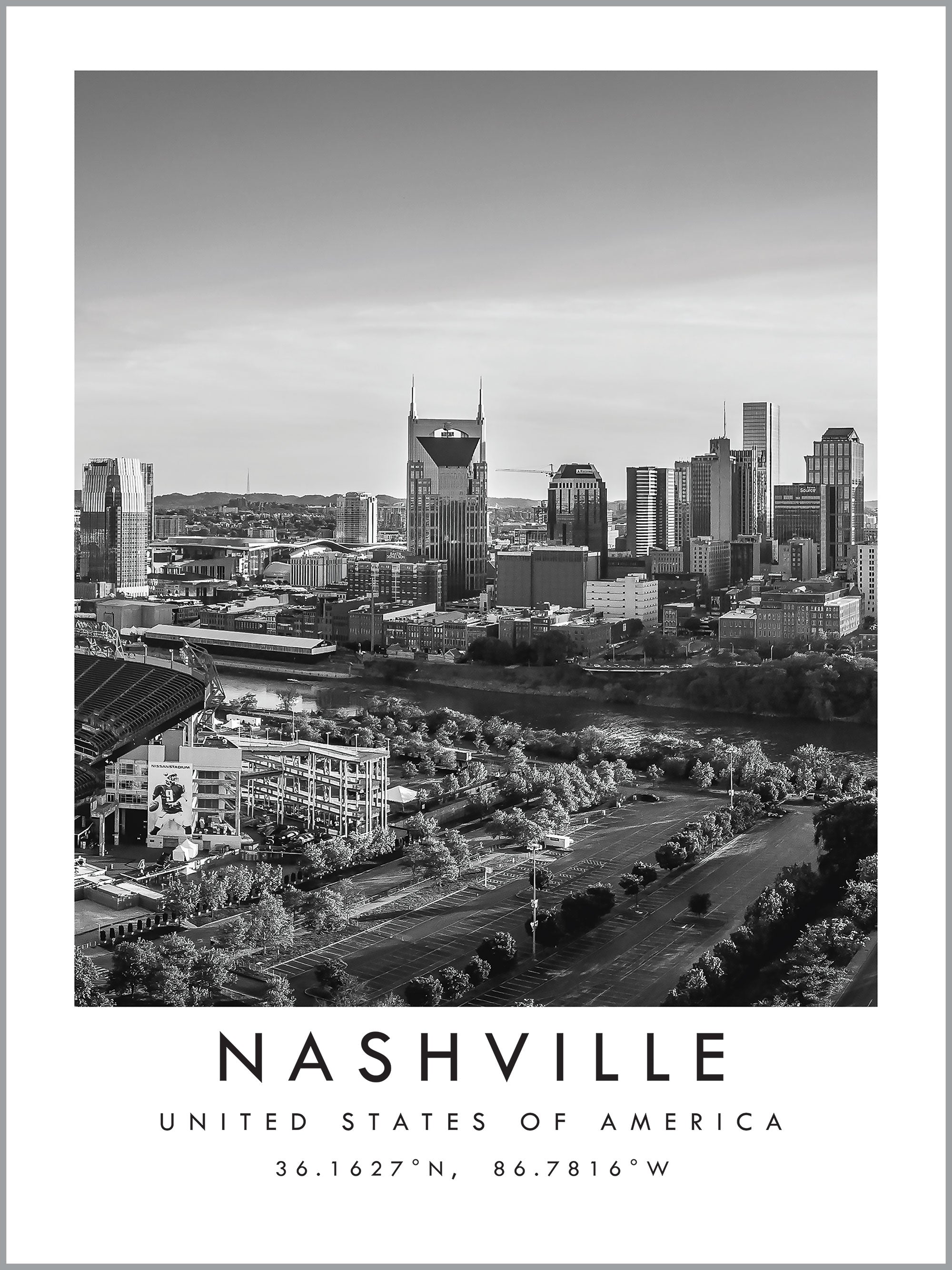 Nashville Travel Print