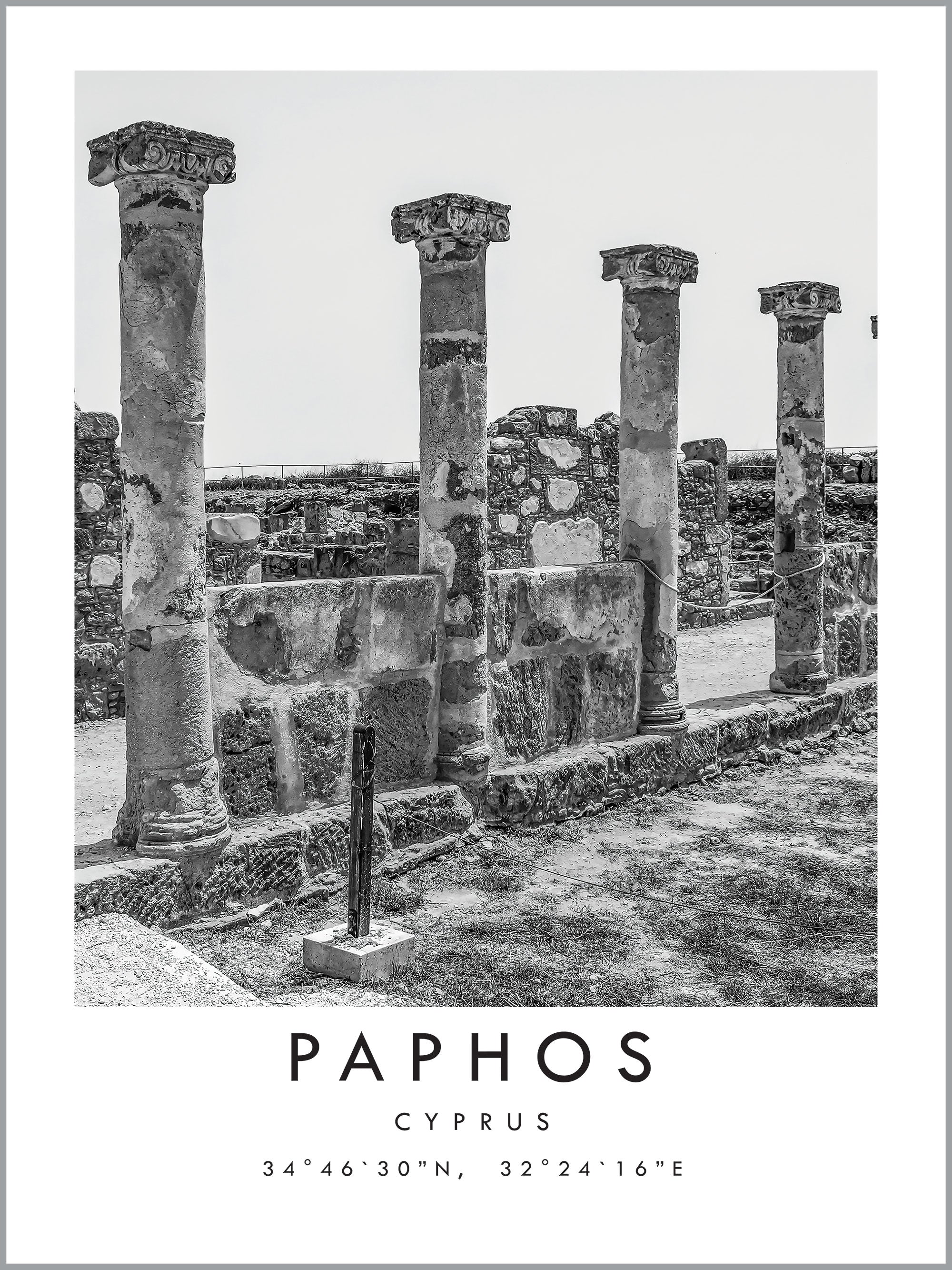 Paphos Travel Print