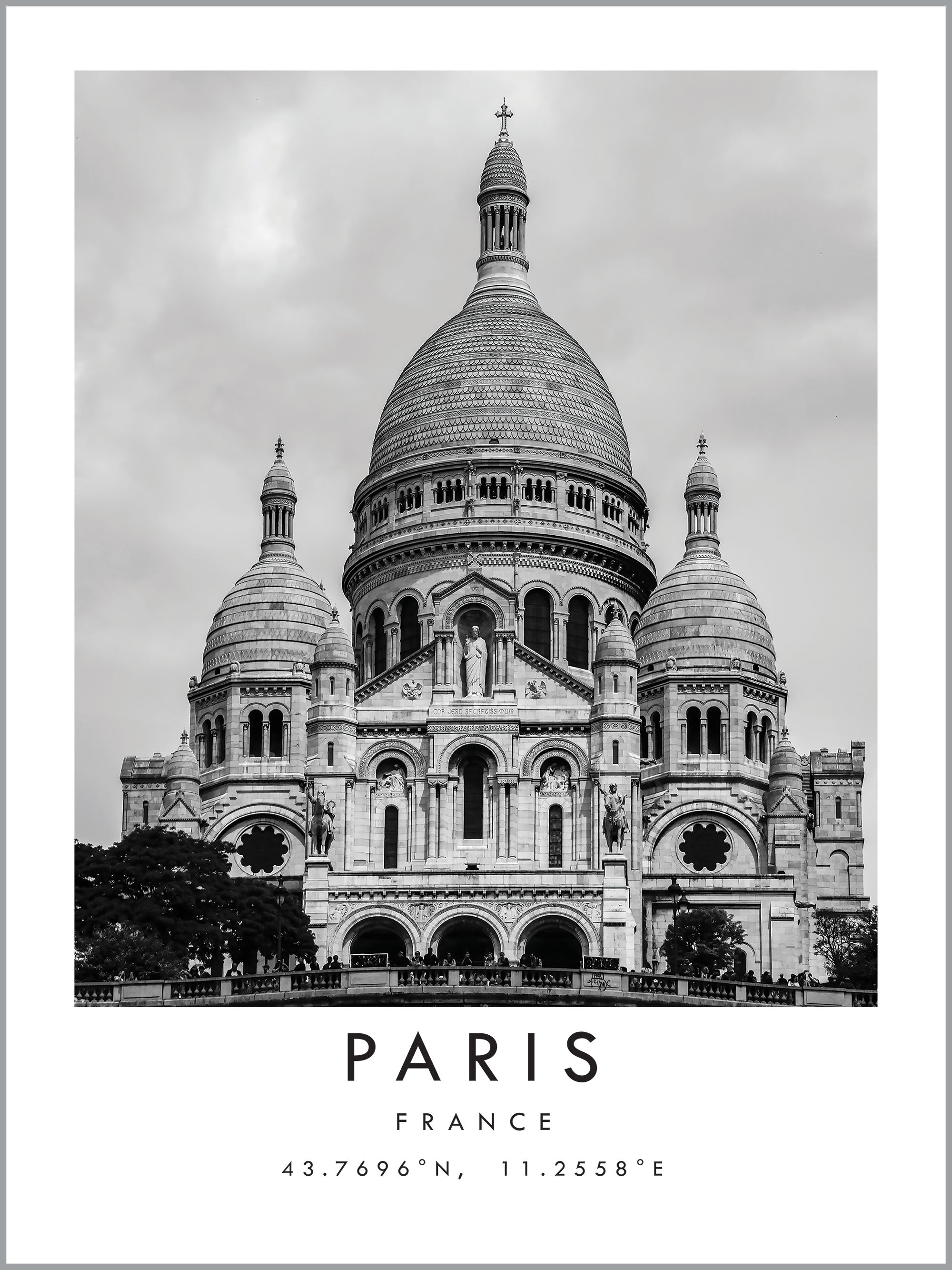 Paris sacre coeur Travel Print
