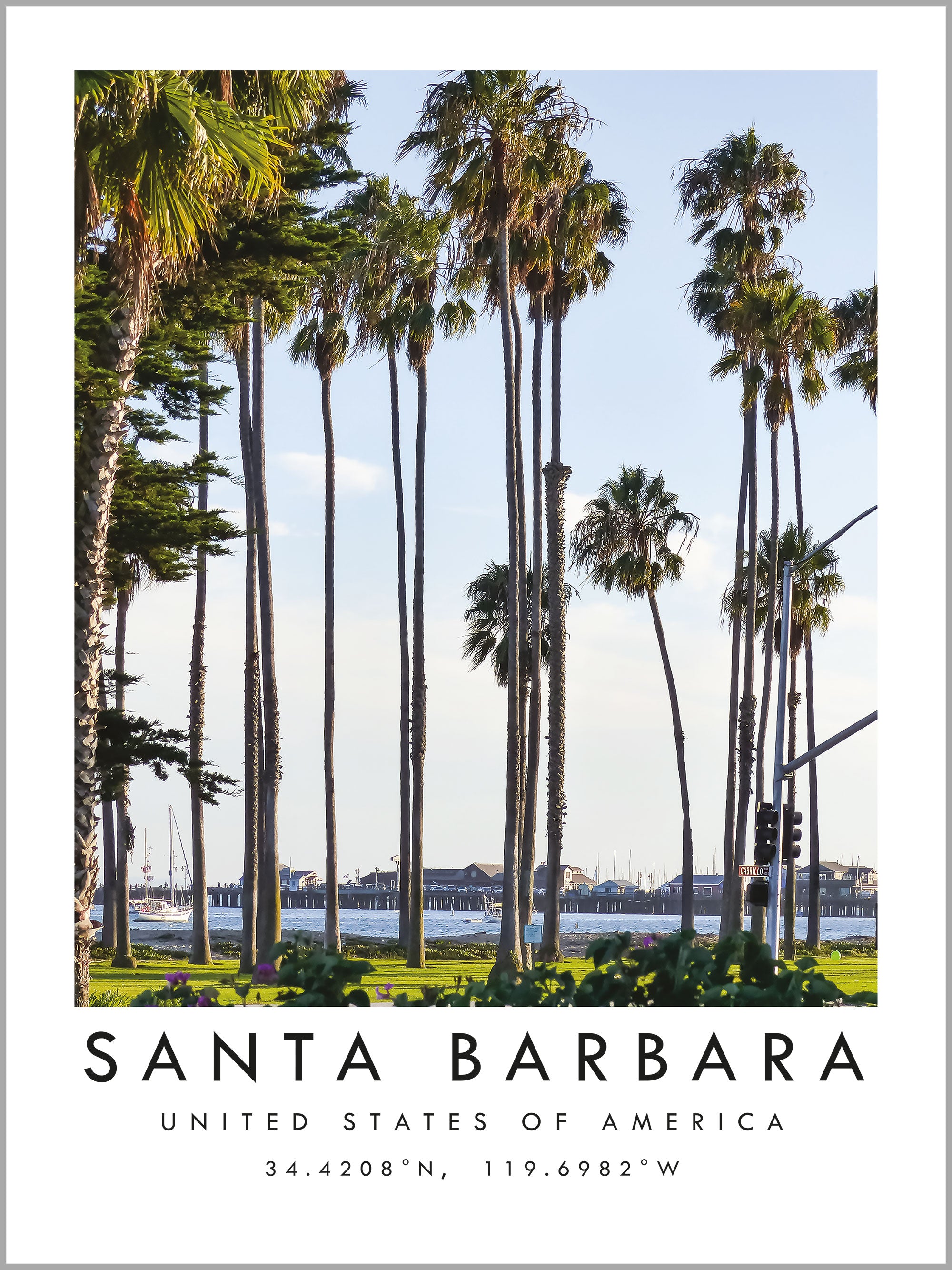 Santa Barbara Travel Print