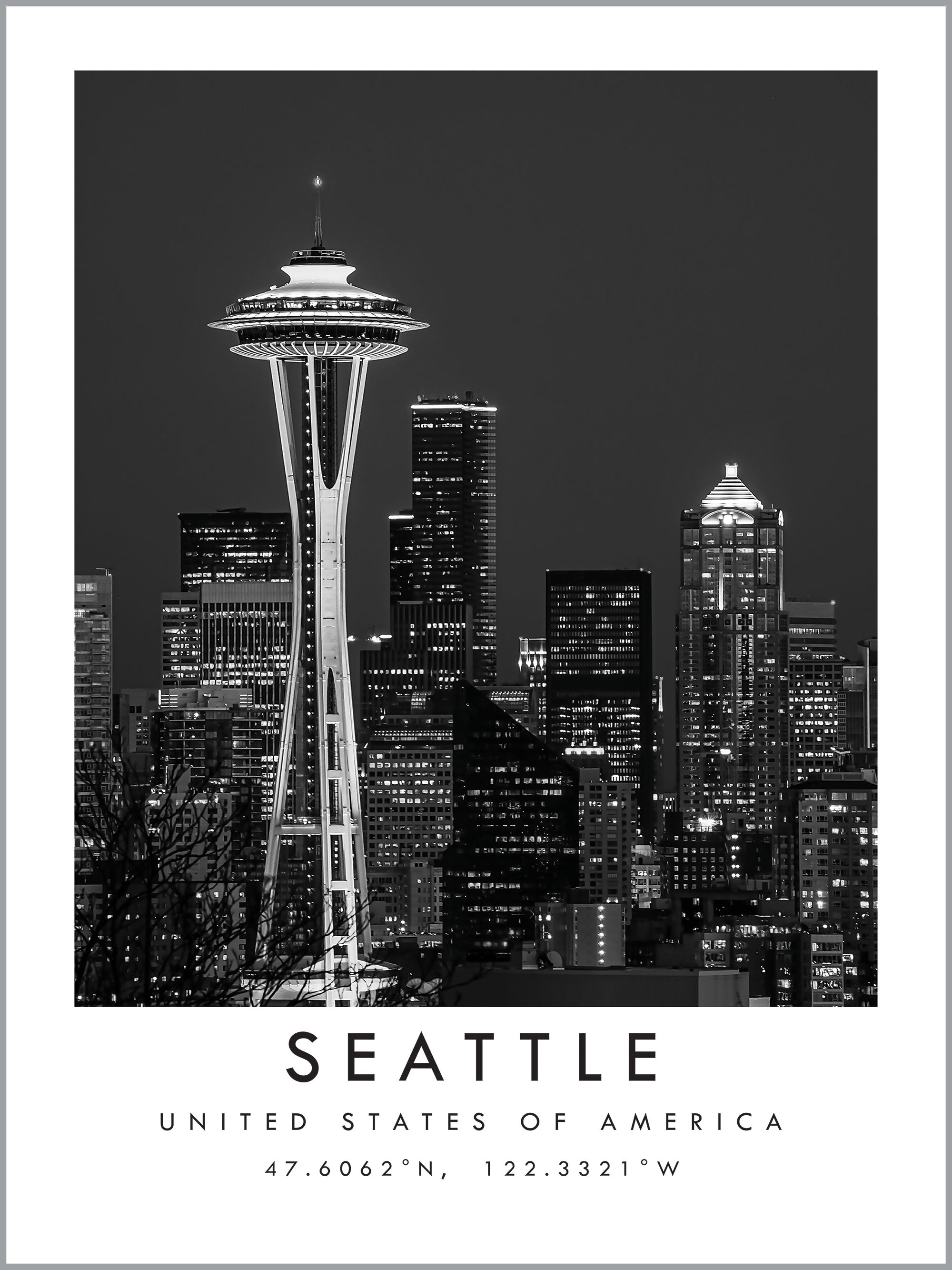 Seattle Travel Print