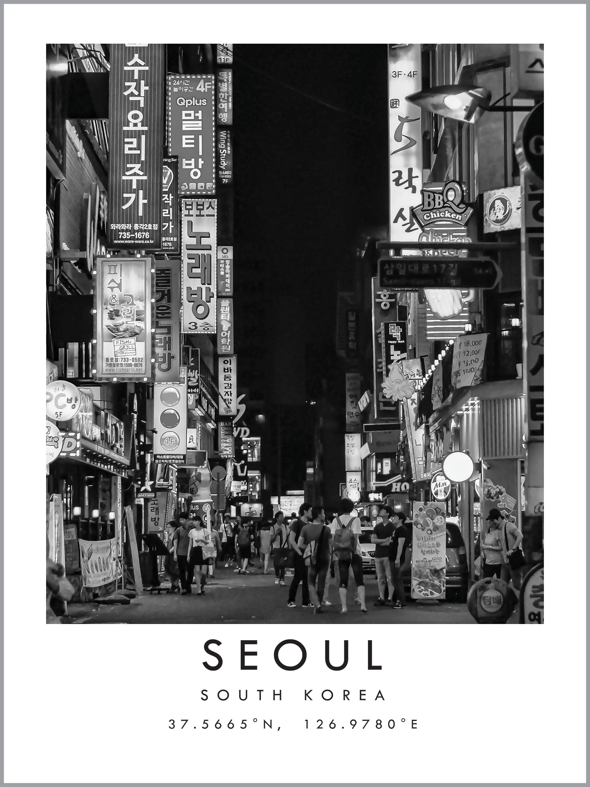 Seoul Travel Print