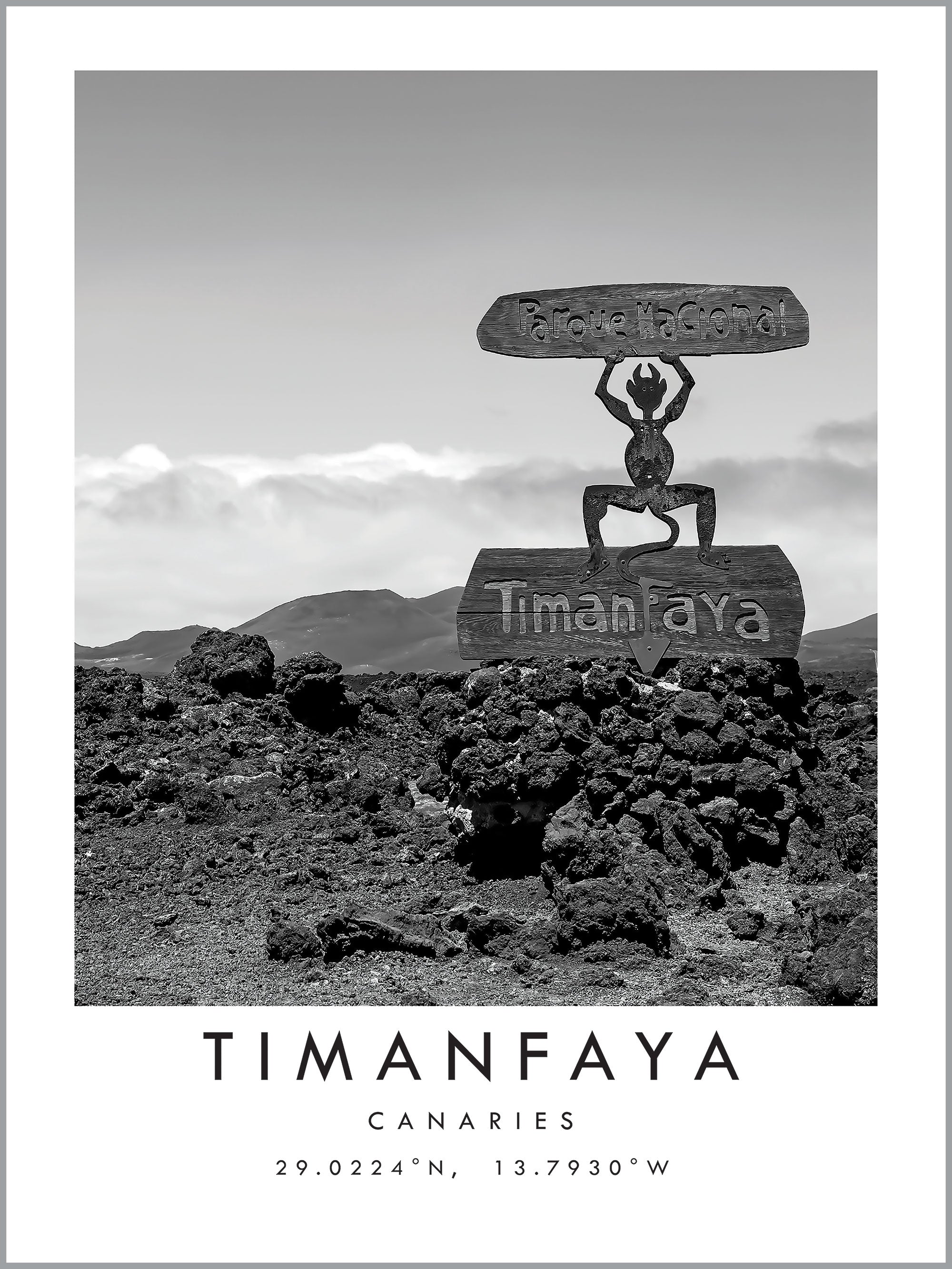 Timanfaya Travel Print