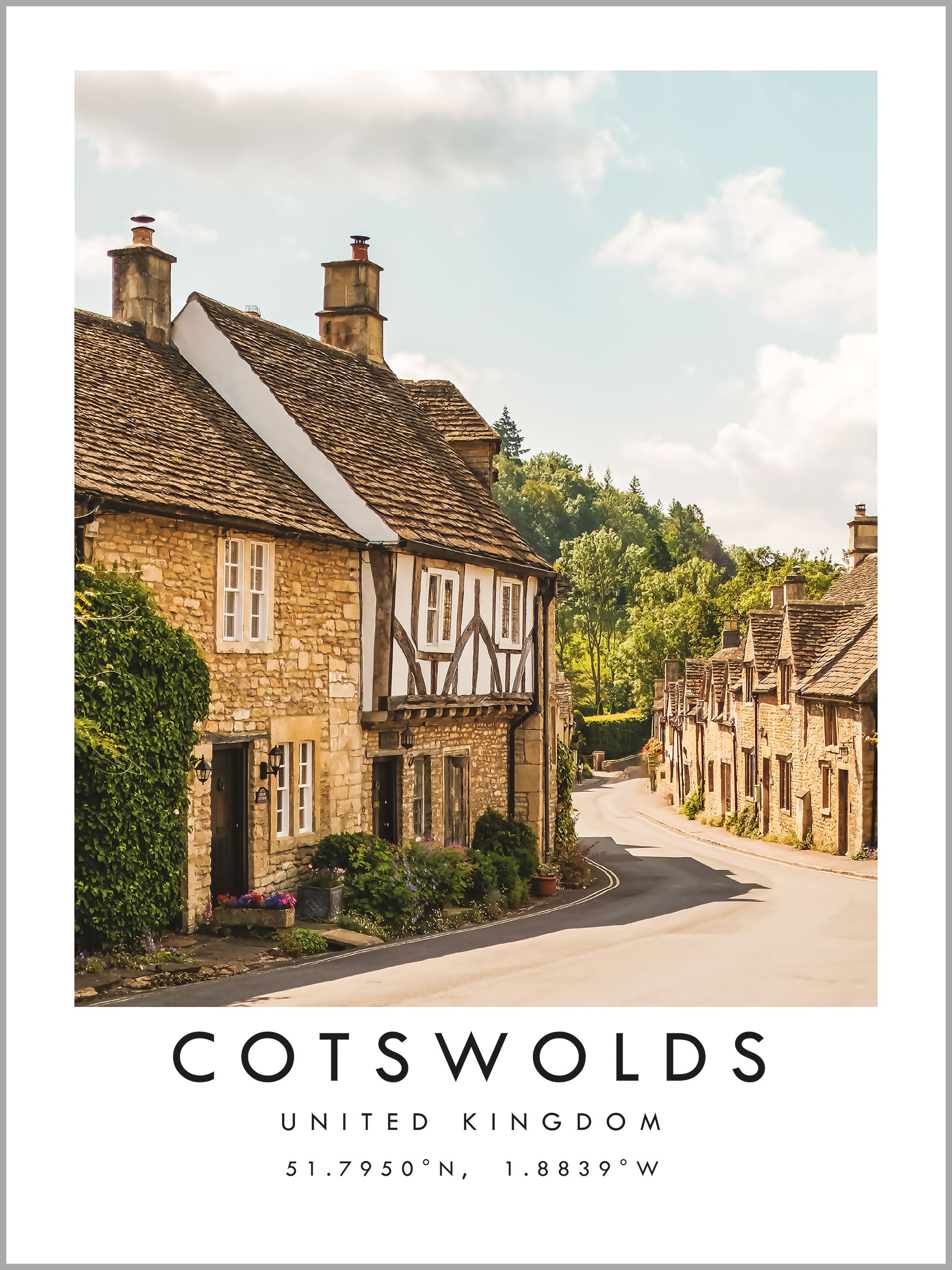 Cotswolds Travel Print