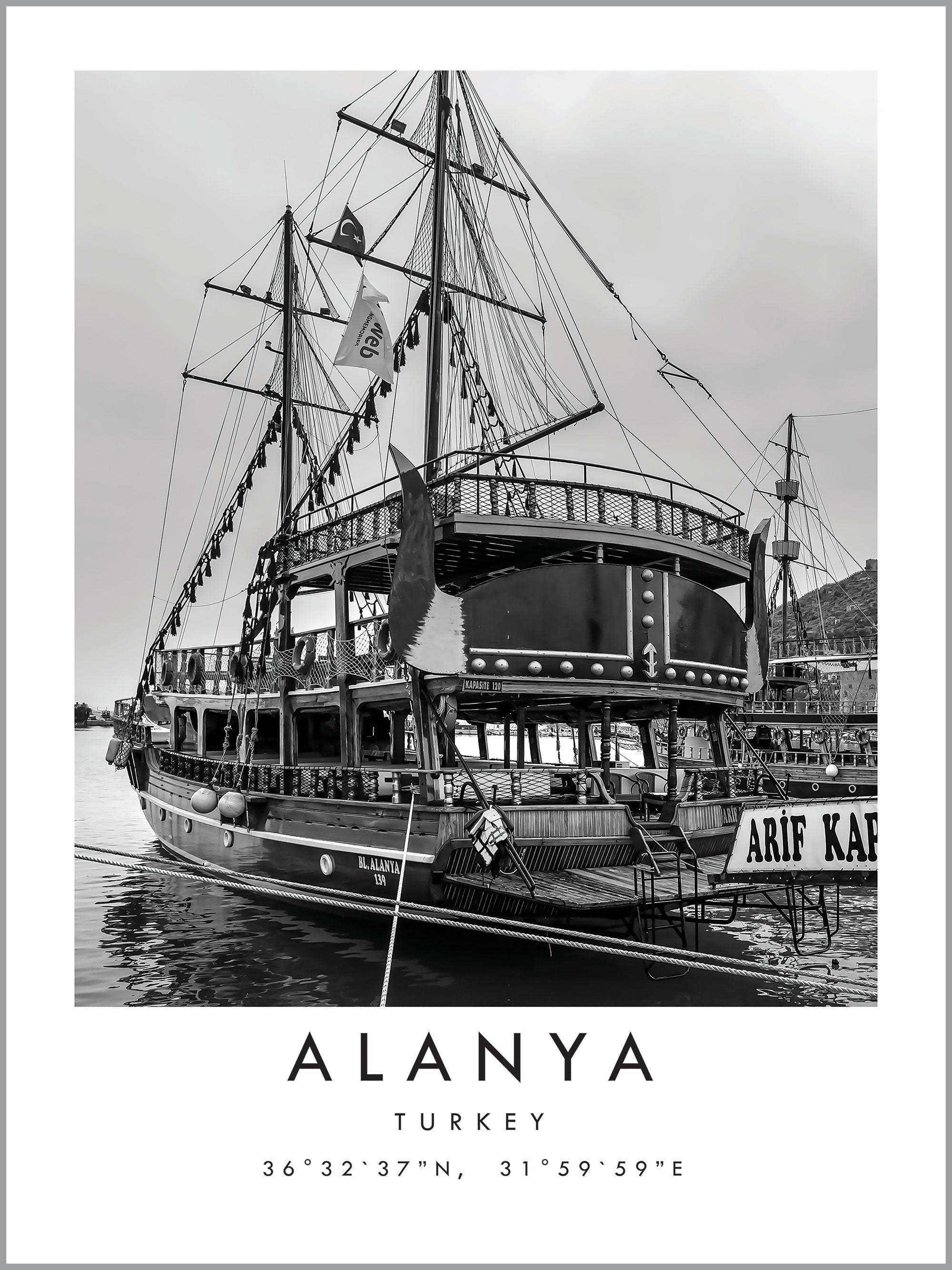 Alanya Travel Print