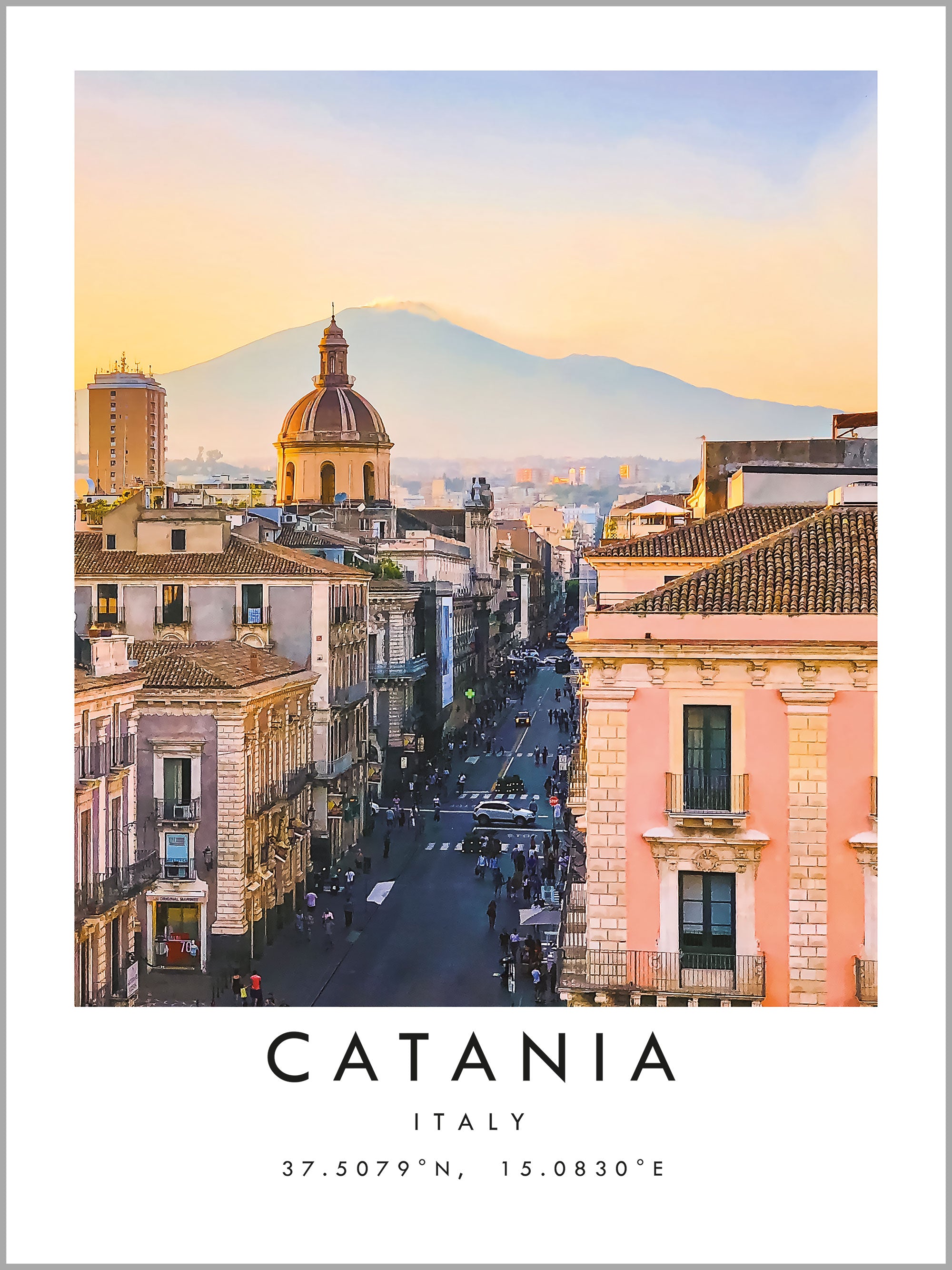 Catania Travel Print