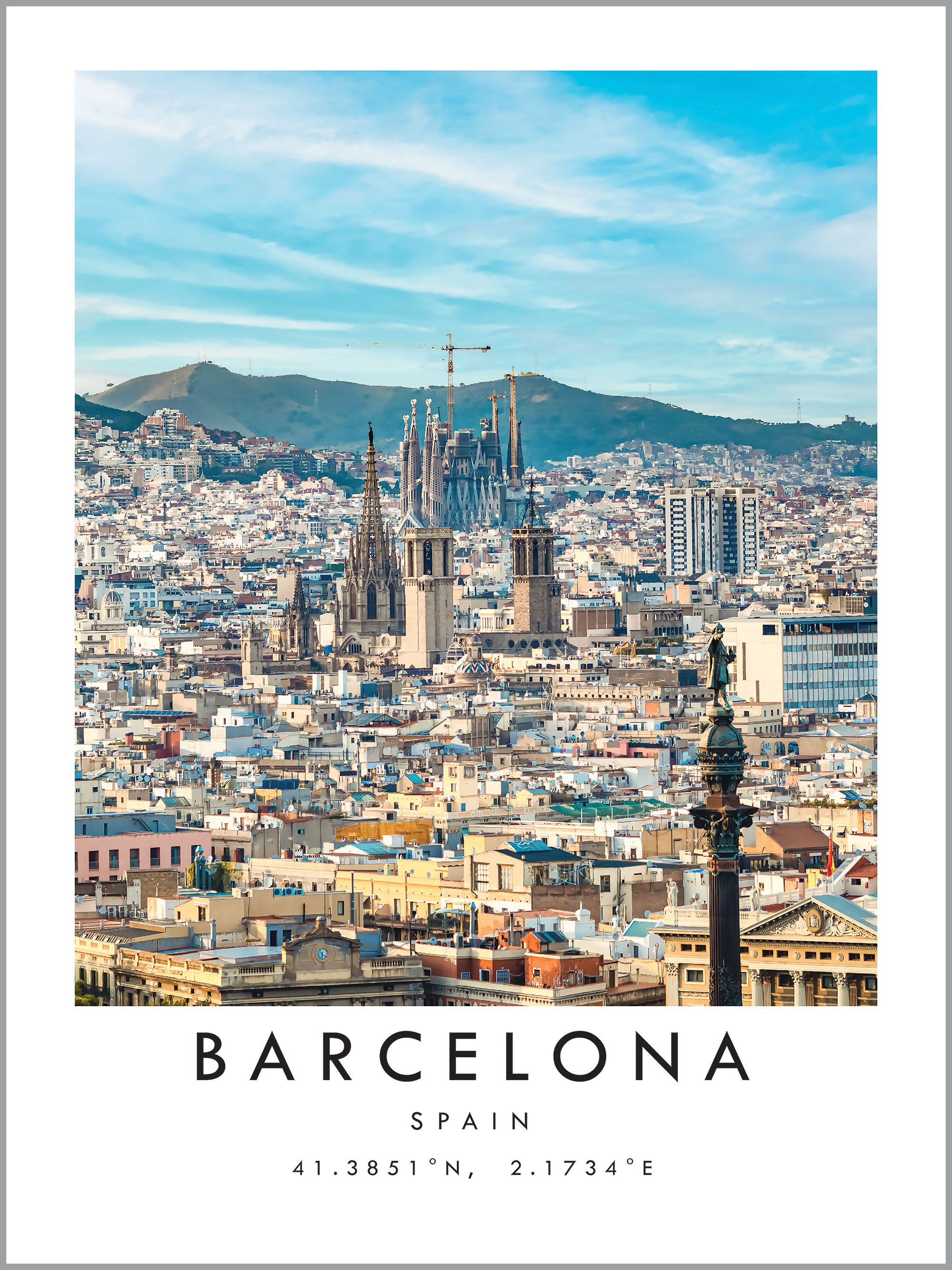Barcelona Travel Print