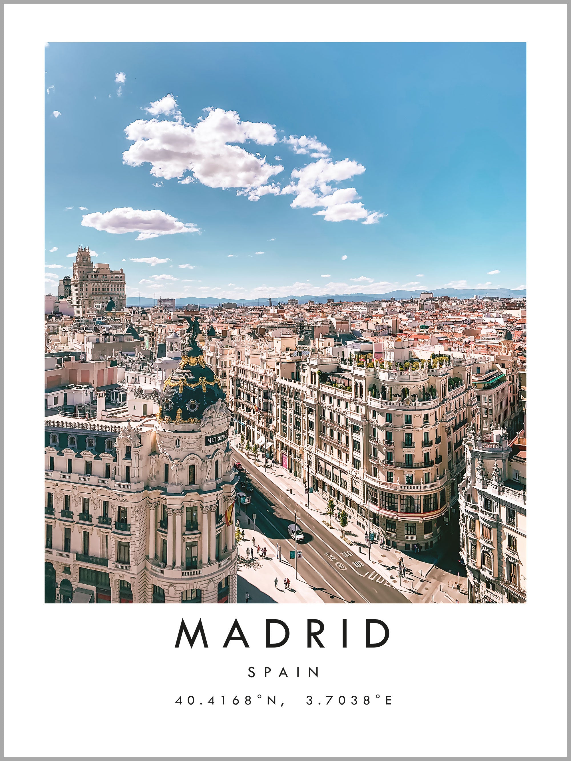 Madrid Travel Print
