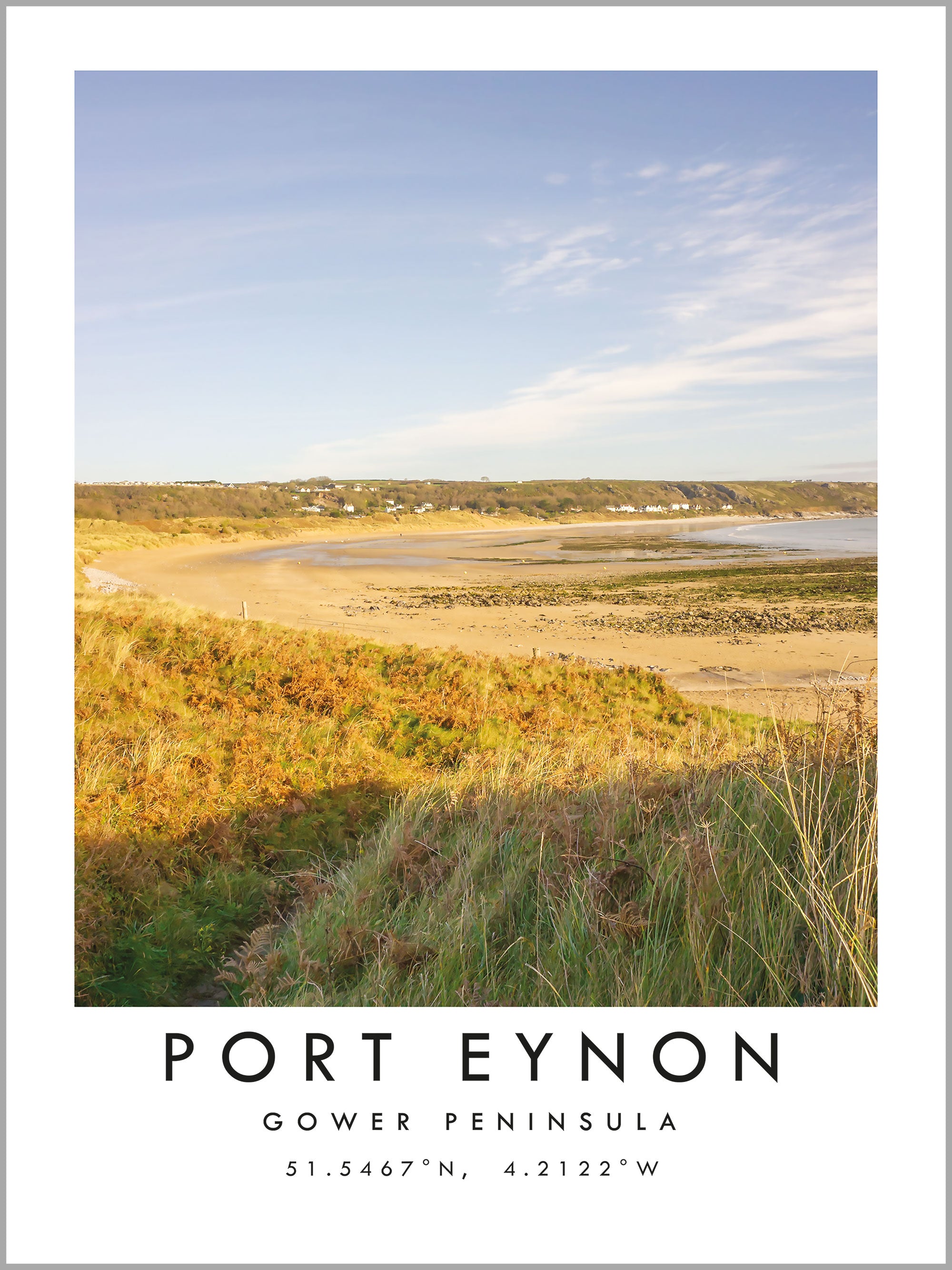 Port Eynon Travel Print