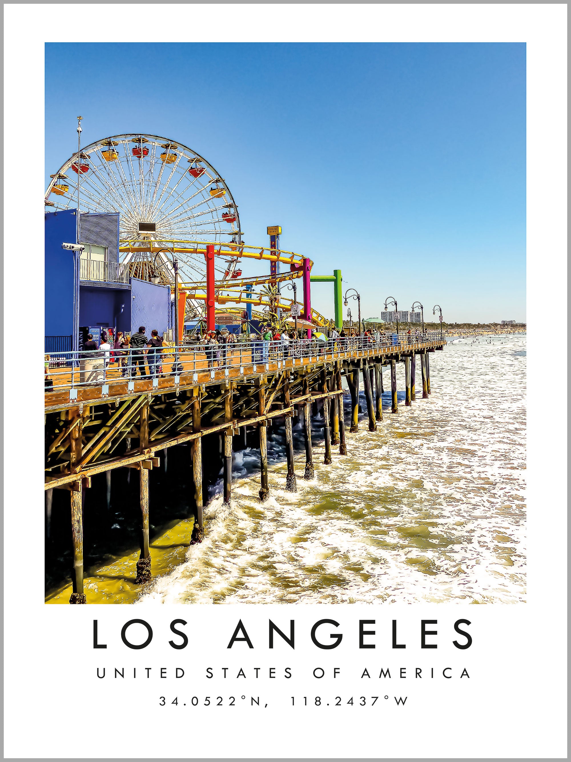 Los Angeles Travel Print
