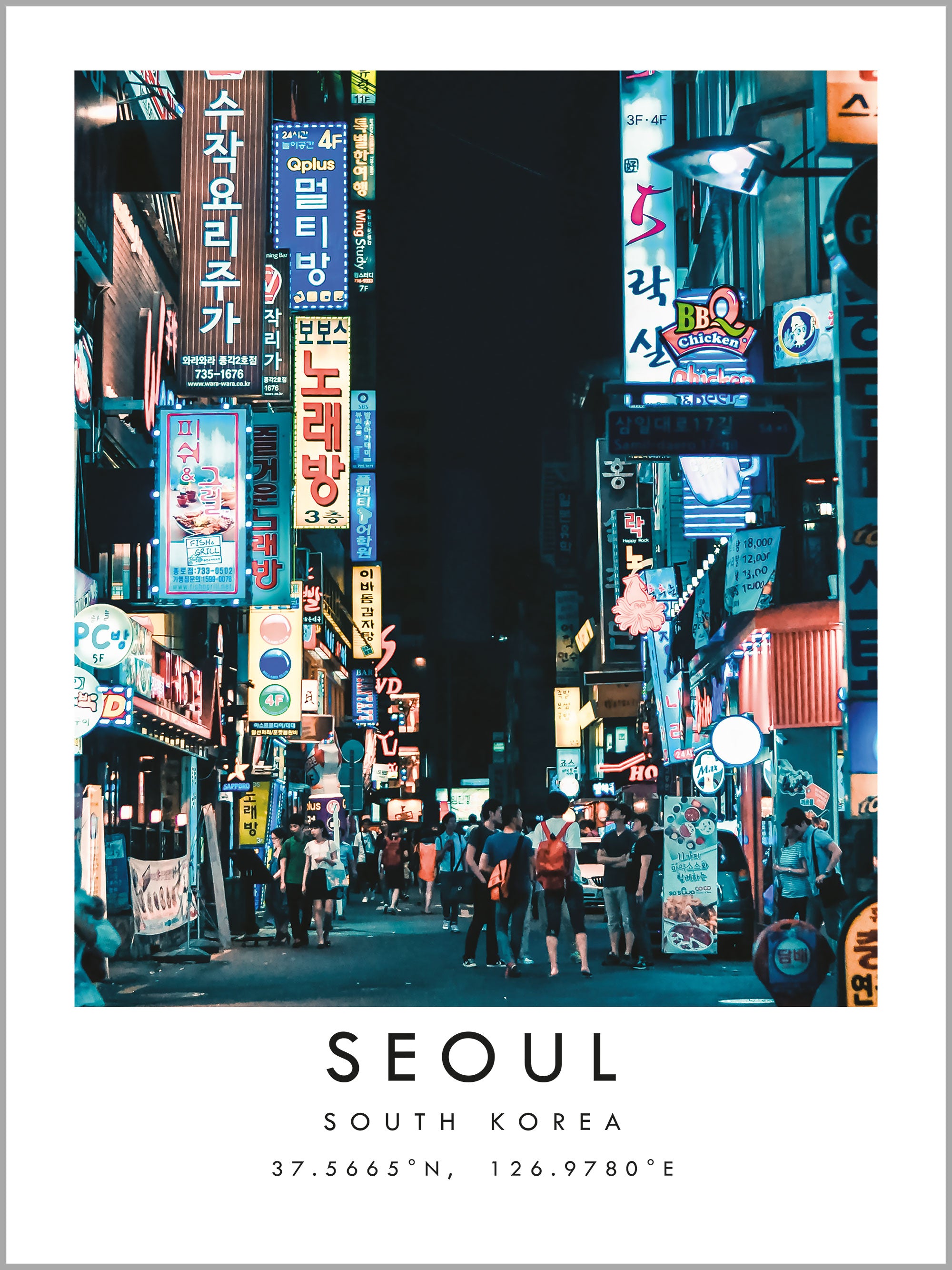 Seoul Travel Print