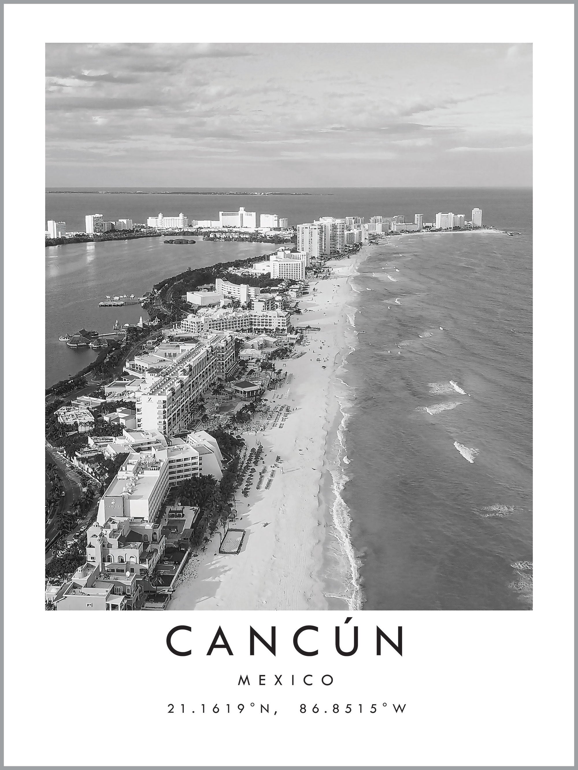 Cancun Travel Print
