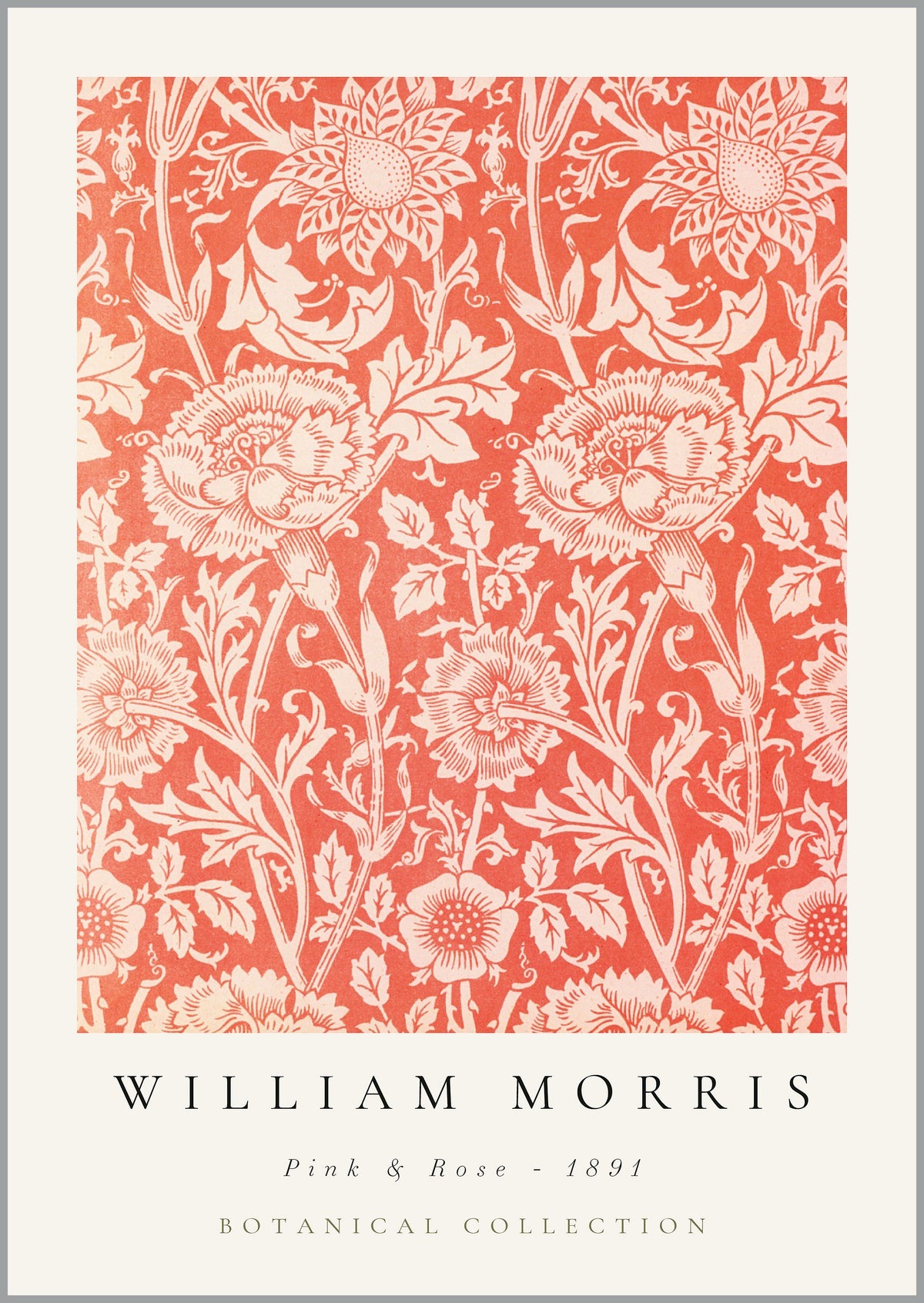 William Morris Pink & Rose Print