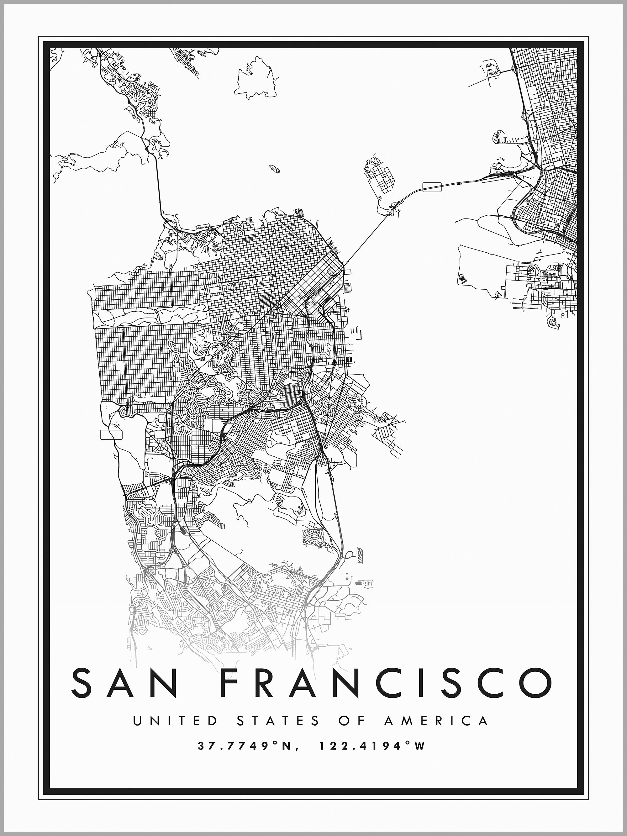San Francisco Map Print
