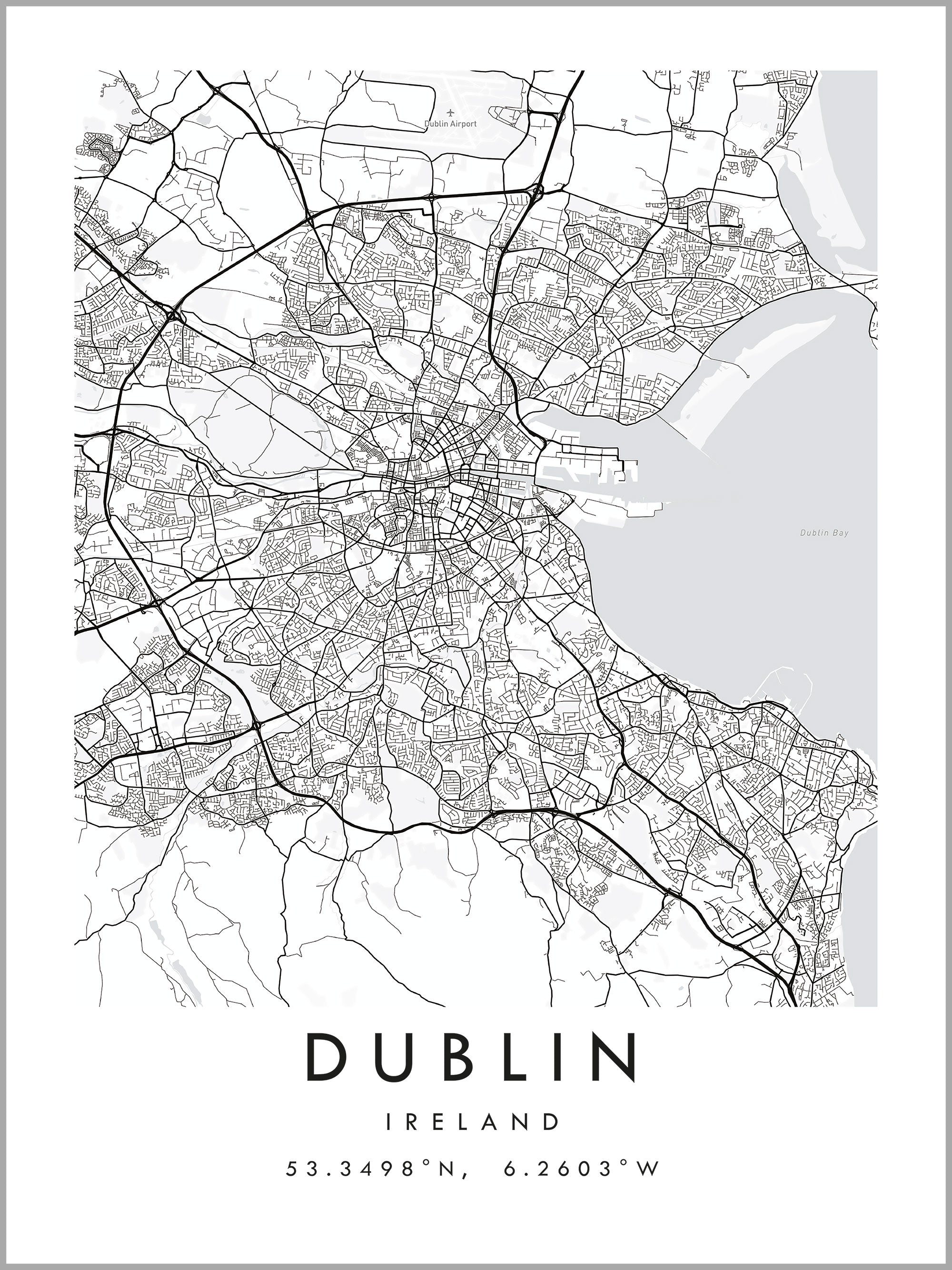 Dublin Map Print