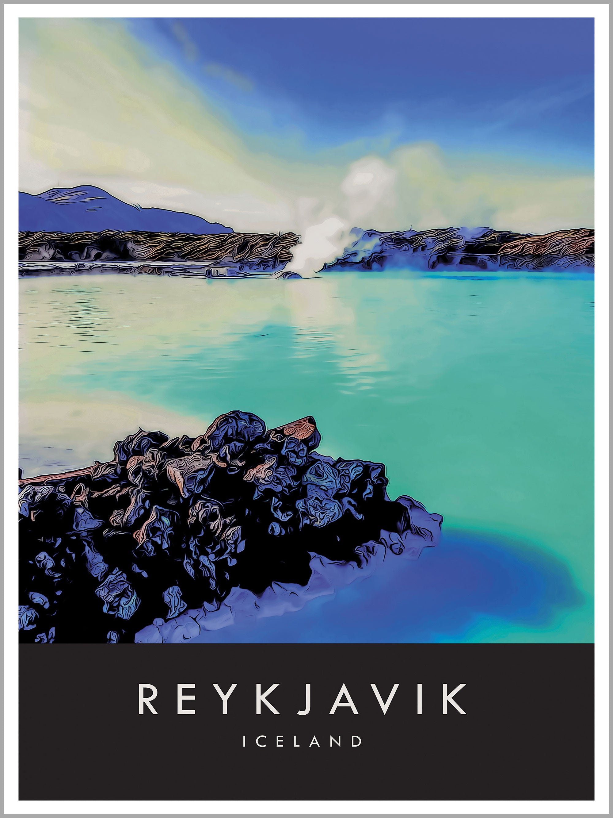 Reykjavik Travel Print