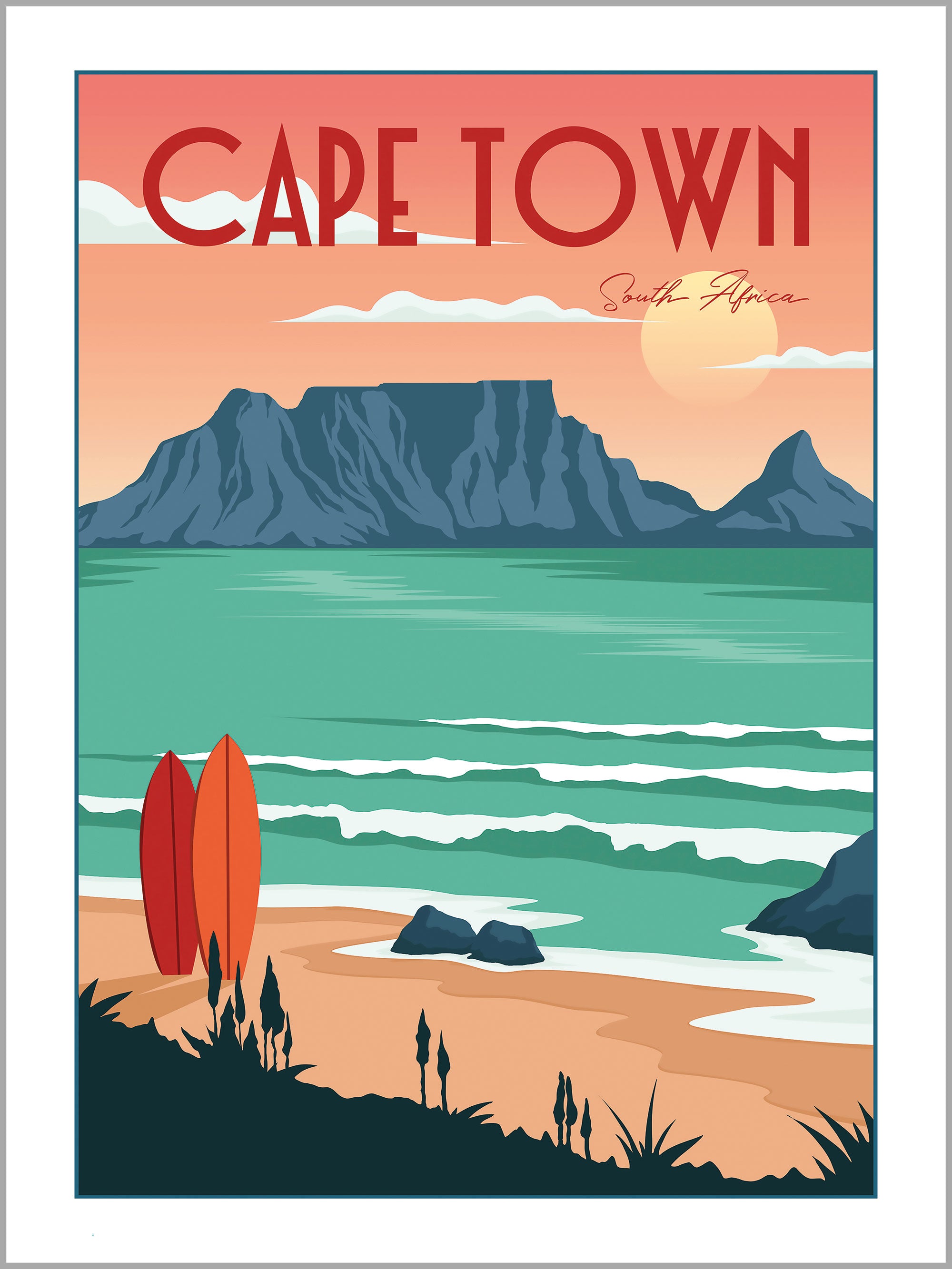 Cape Town Travel poster