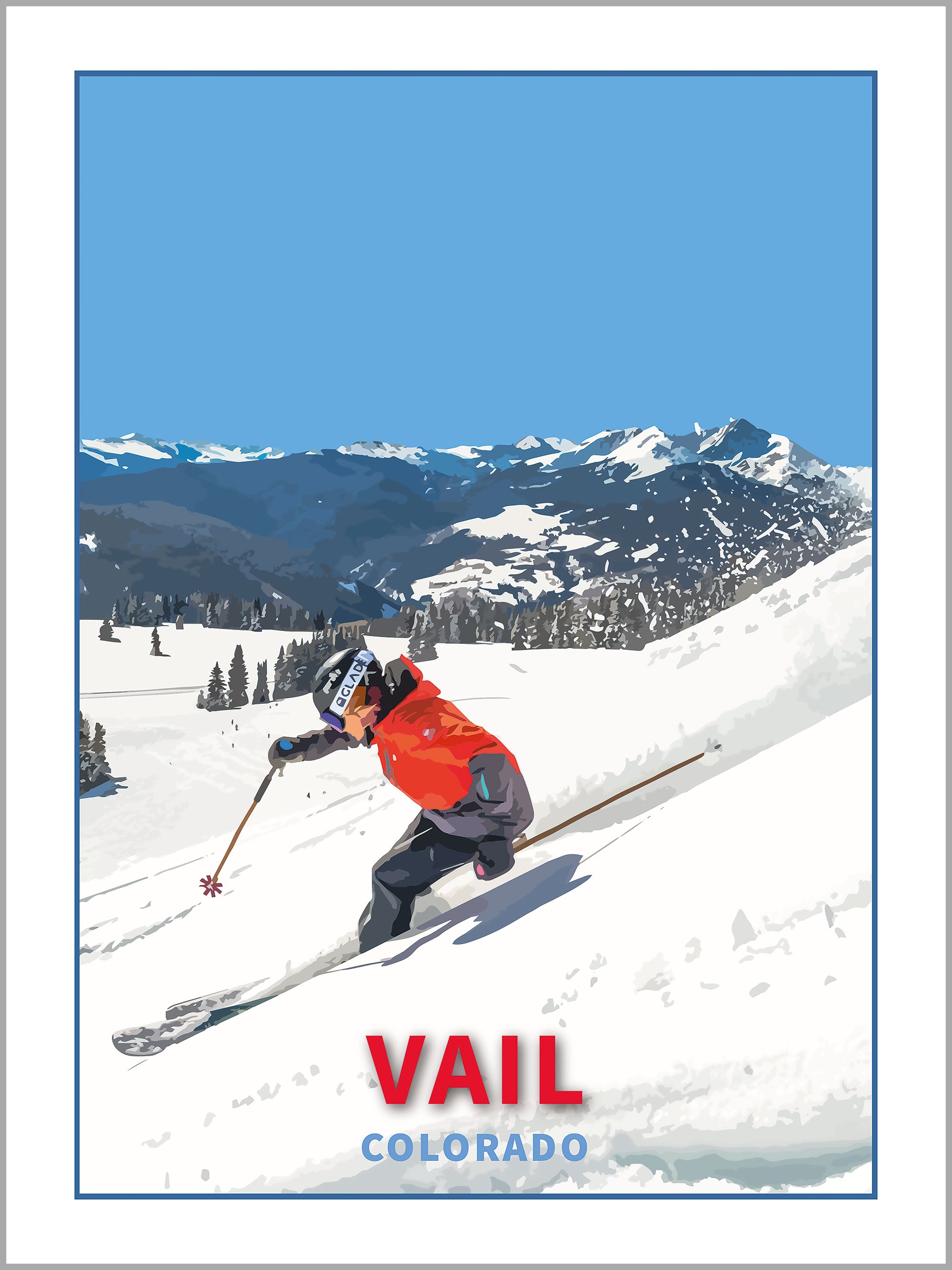 Vail Ski Print
